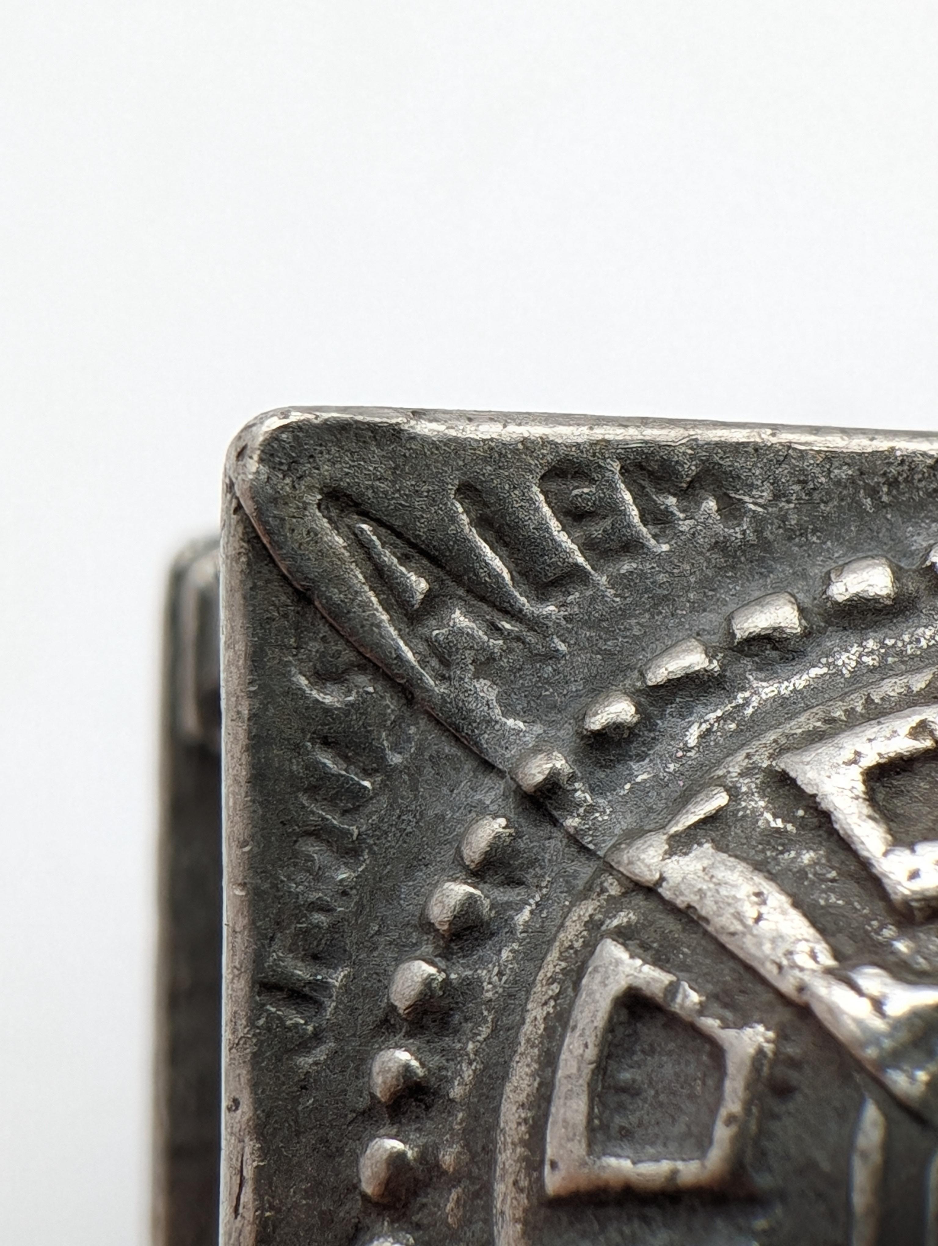 A Pewter Bezalel Dreidel by Moshe Murro, Jerusalem 1929 1