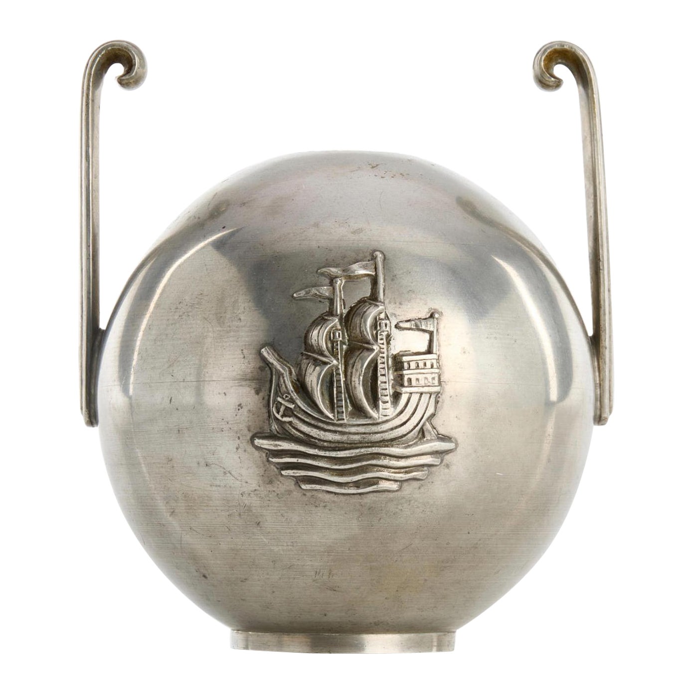 A pewter vase by C.G Hallberg, Stockholm 1929