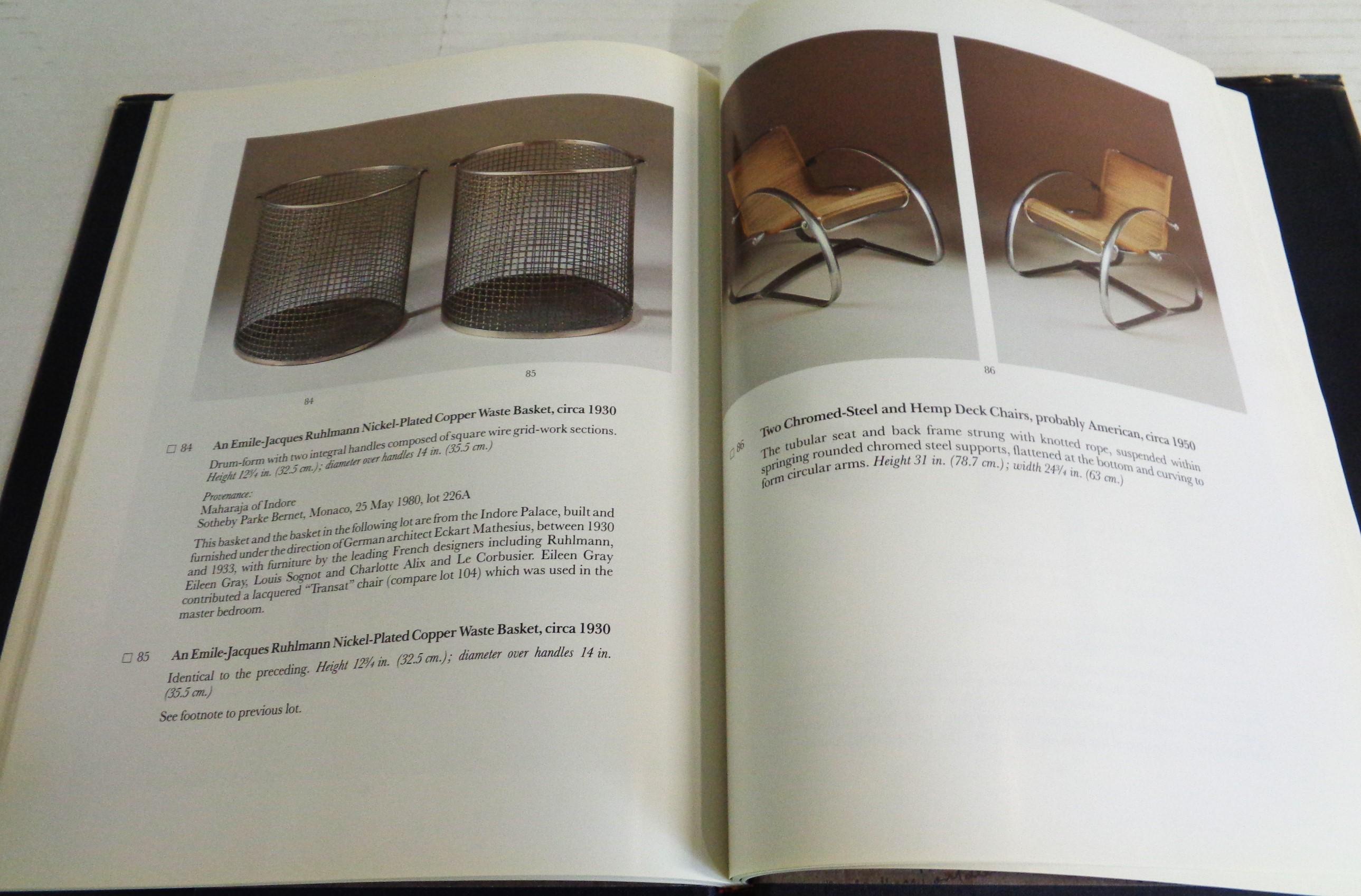 A Philip Johnson Townhouse: 1989 Sotheby's - Important 20th C. Furniture For Sale 8