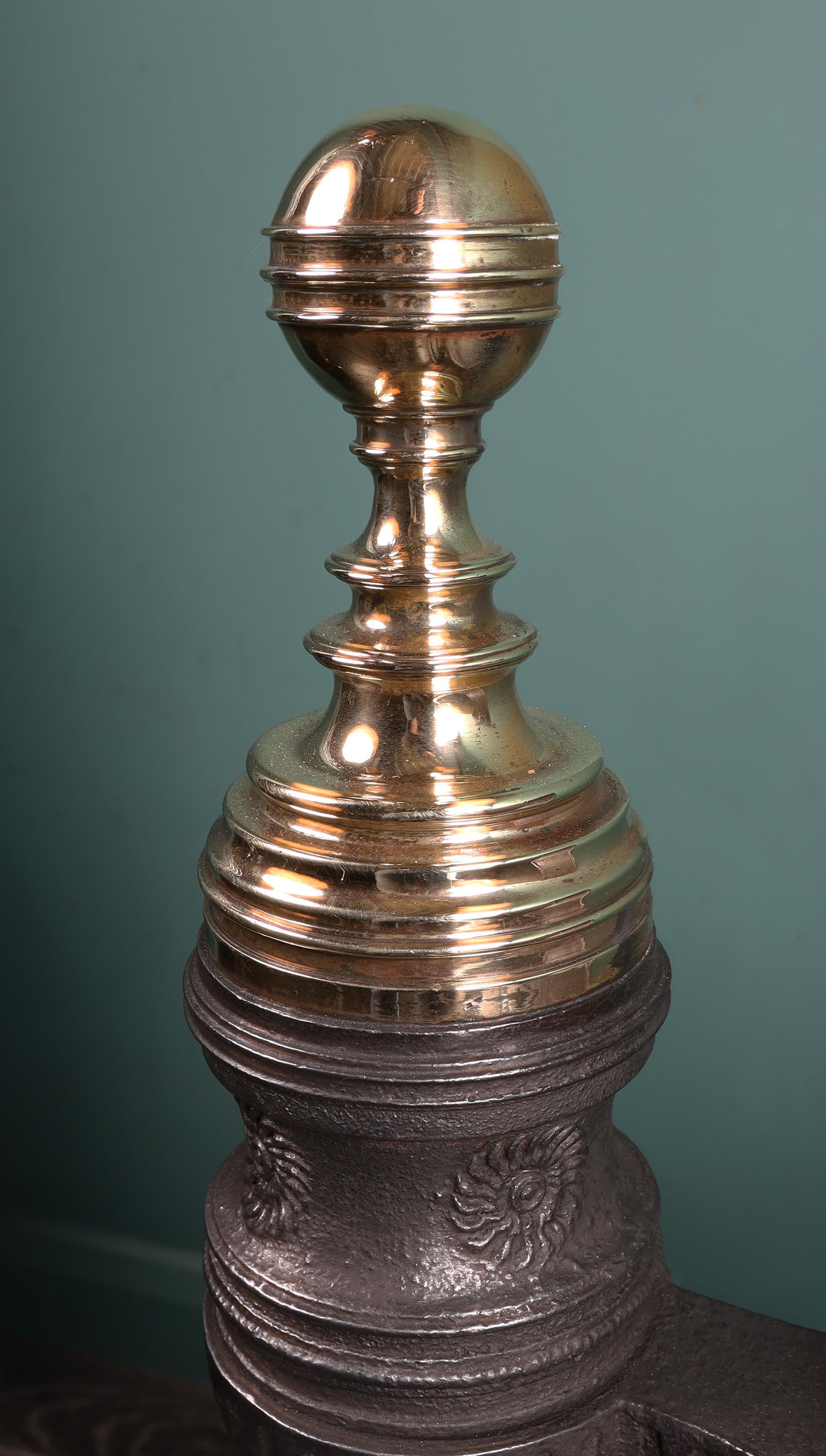 English A Philip Webb Pillar Fire Grate of the Queen Square Type