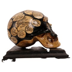 Phrenological Skull According to the Theory of Franz Joseph Gall, France 1856