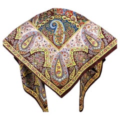 Châle en coton imprimé Picoté Fichu - Alsace pour Provence Circa 1860