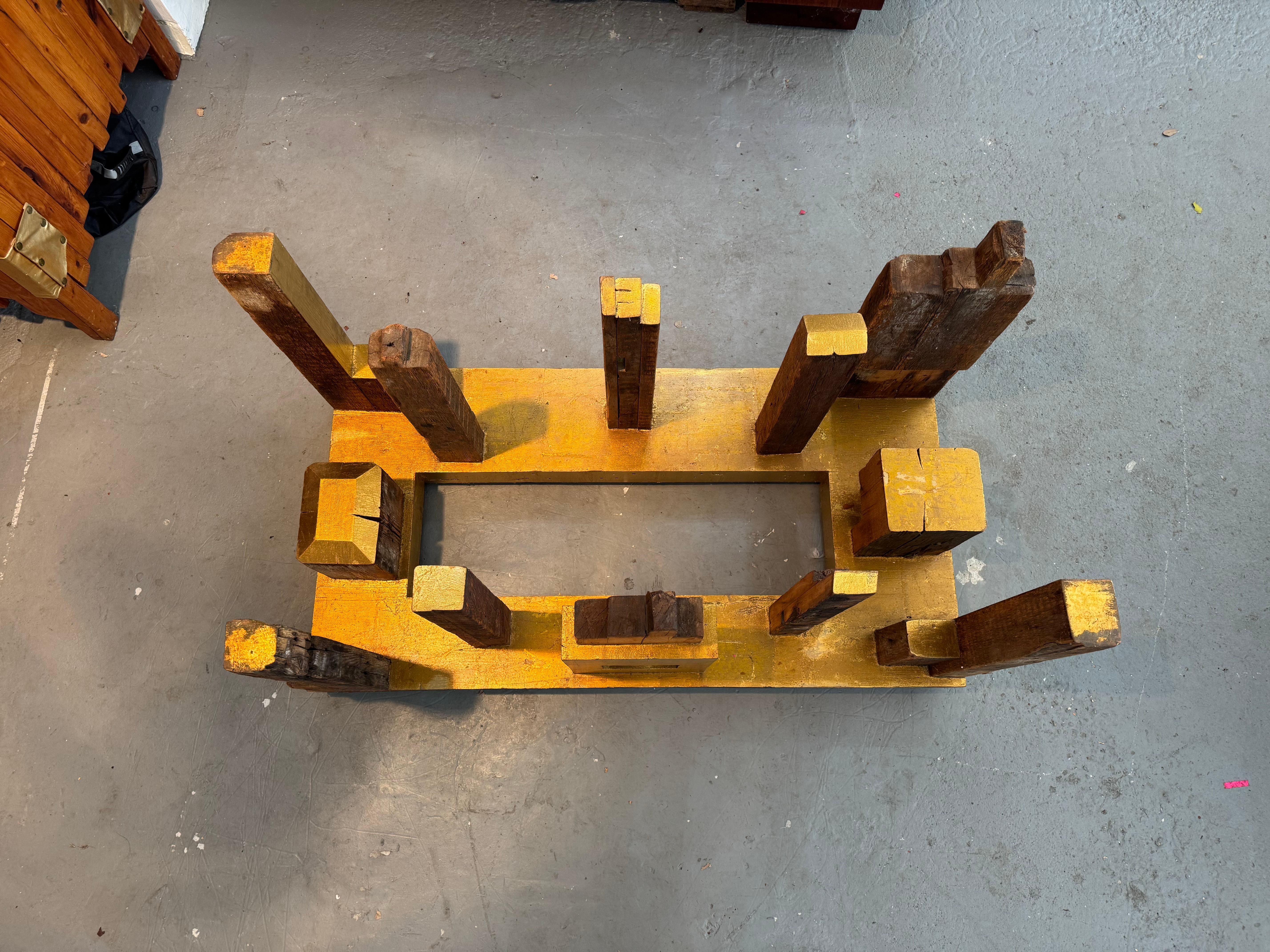 A Piece of NYC, created by Rafael Calvo using Reclaimed Beams from Manhattan For Sale 1