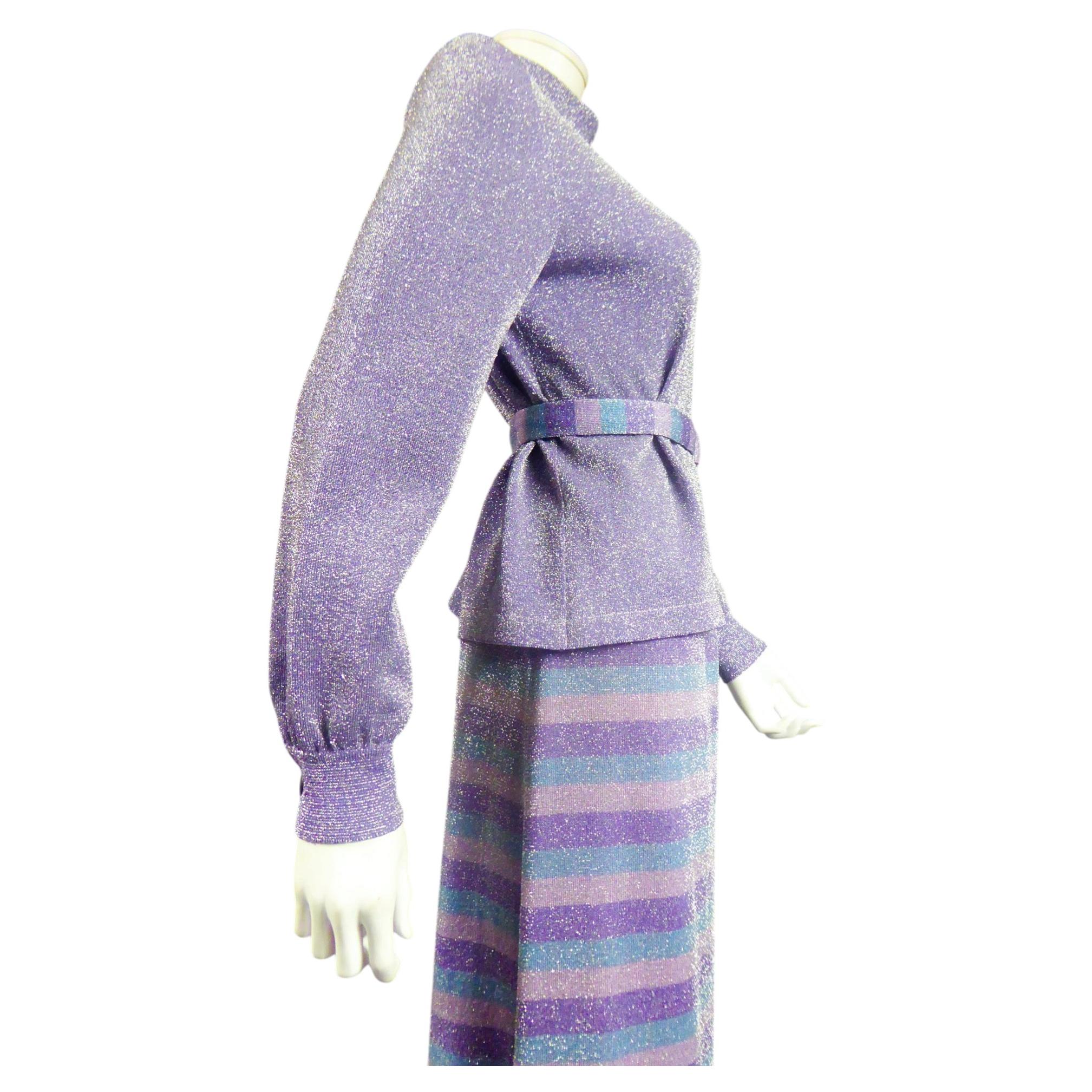 Ensemble trois pièces en Lurex de Pierre Balmain - France Circa 1980