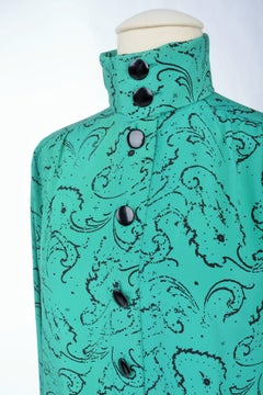A Pierre Balmain Printed Silk Blouse - France Circa 1985