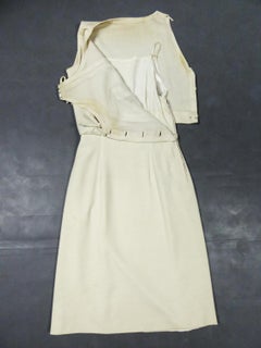 A Pierre Balmain woollen Couture Dress Numbered 182888 - Spring Summer 1963