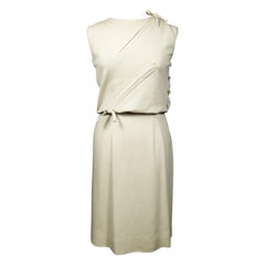 A Pierre Balmain woollen Couture Dress Numbered 182888 - Spring Summer 1963