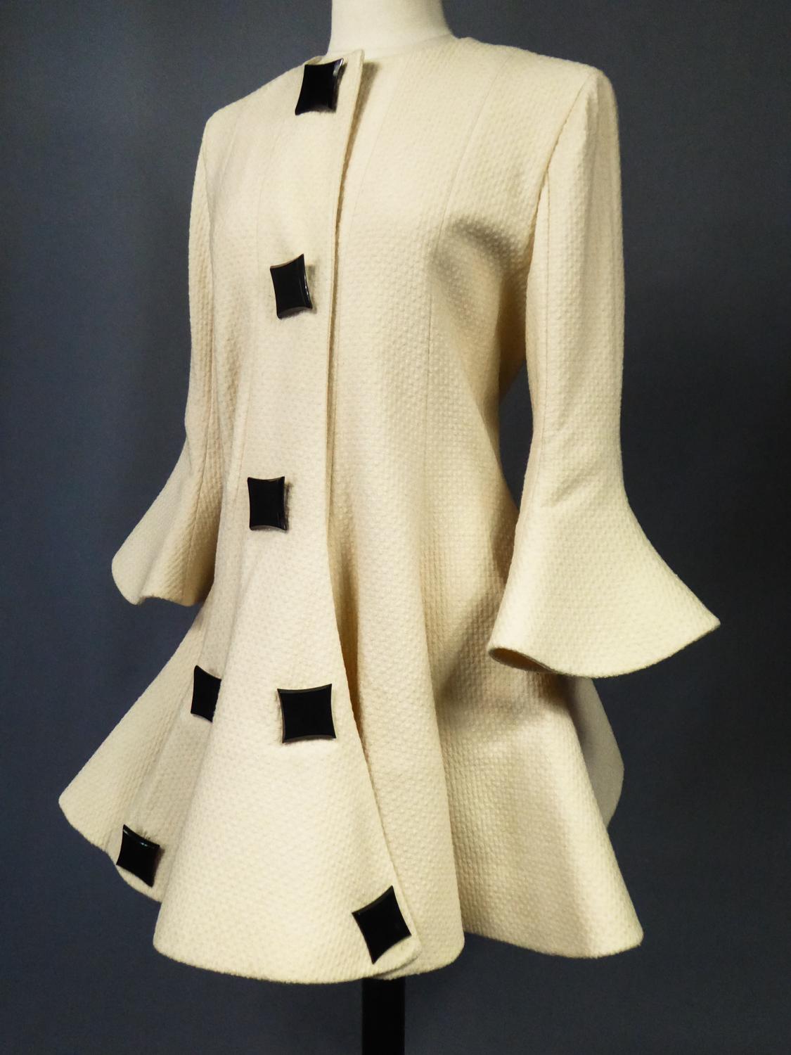 A Pierre Cardin Couture Wool Coat in Corolla Circa 1990 with Provenance 4