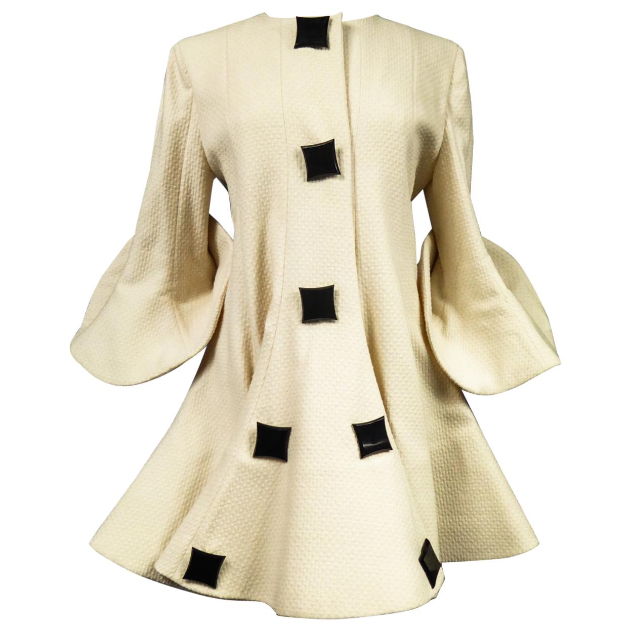 A Pierre Cardin Couture Wool Coat in Corolla Circa 1990 with Provenance