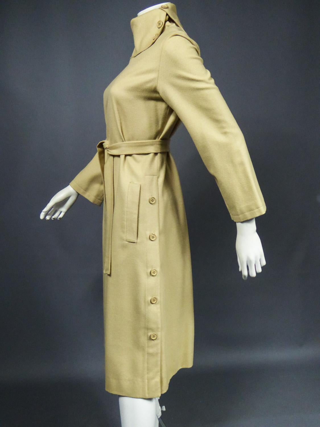 A Pierre Cardin Woollen Dress (attributed to) Circa 1980 4