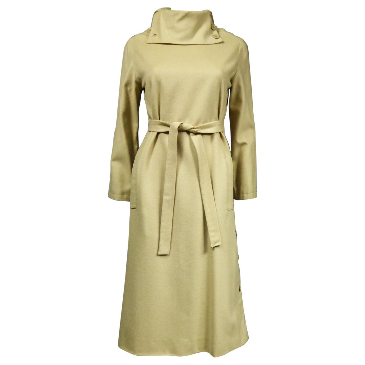 A Pierre Cardin Woollen Dress (attributed to) Circa 1980
