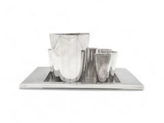 A Piet Cohen Silver Kiddush Cup Set, Amsterdam 1997