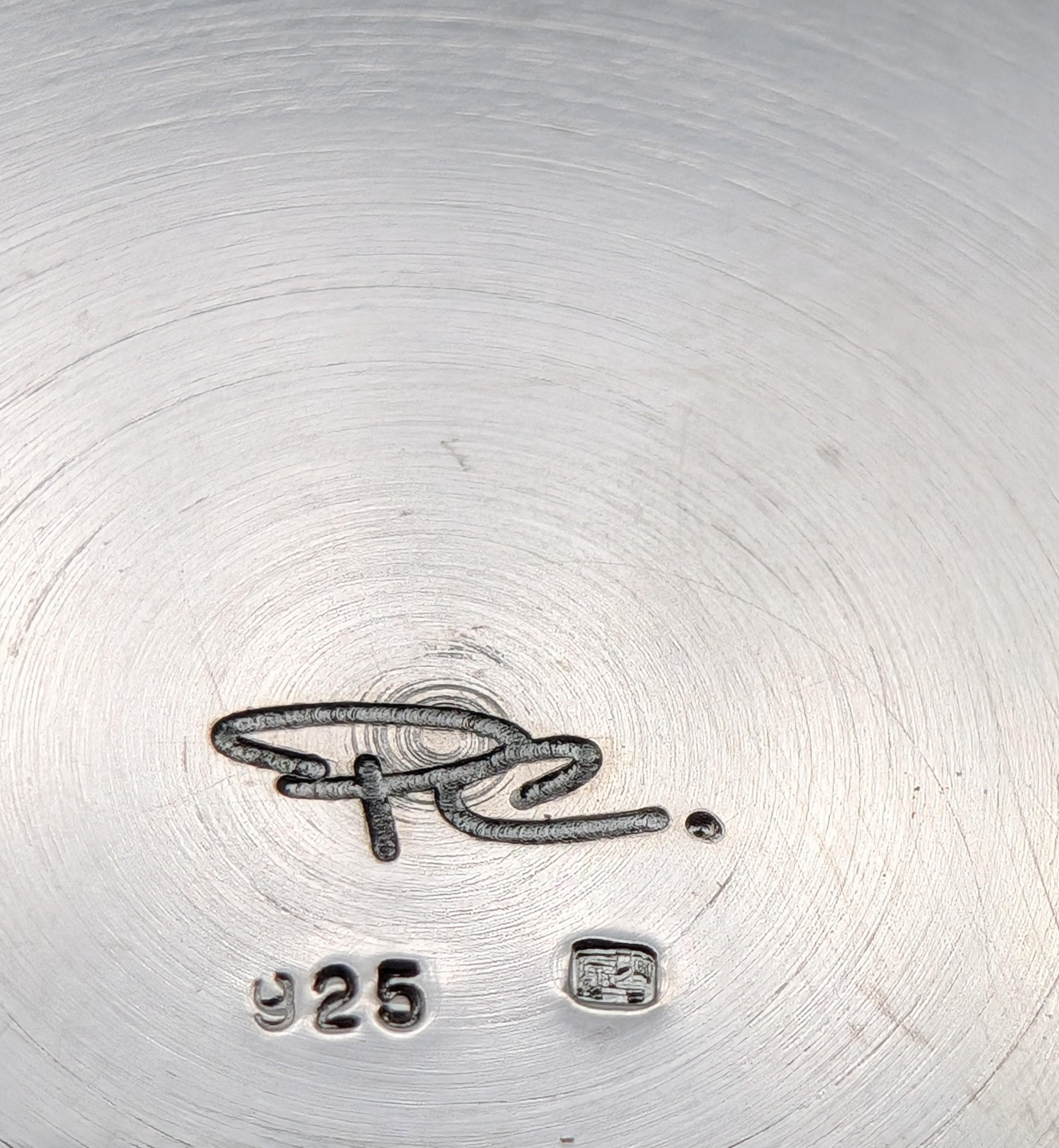 Juego de copas de Kiddush de plata de Piet Cohen, Amsterdam 1997 finales del siglo XX en venta