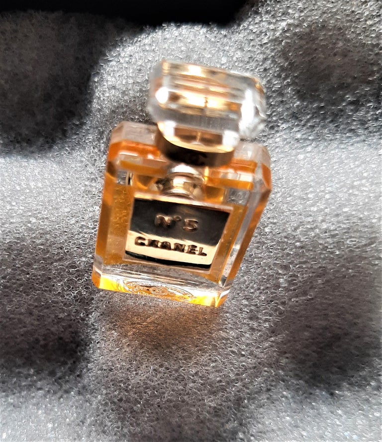 A Pin Brooch Vintage Iconic Coco Chanel No.5 Bottle Perfume For