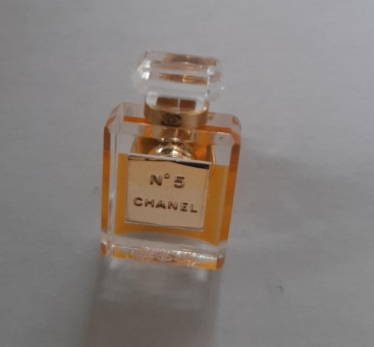 A Pin Brooch Vintage Iconic Coco Chanel No.5 Bottle Perfume For