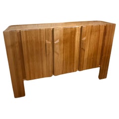 A pine custom made credenza
