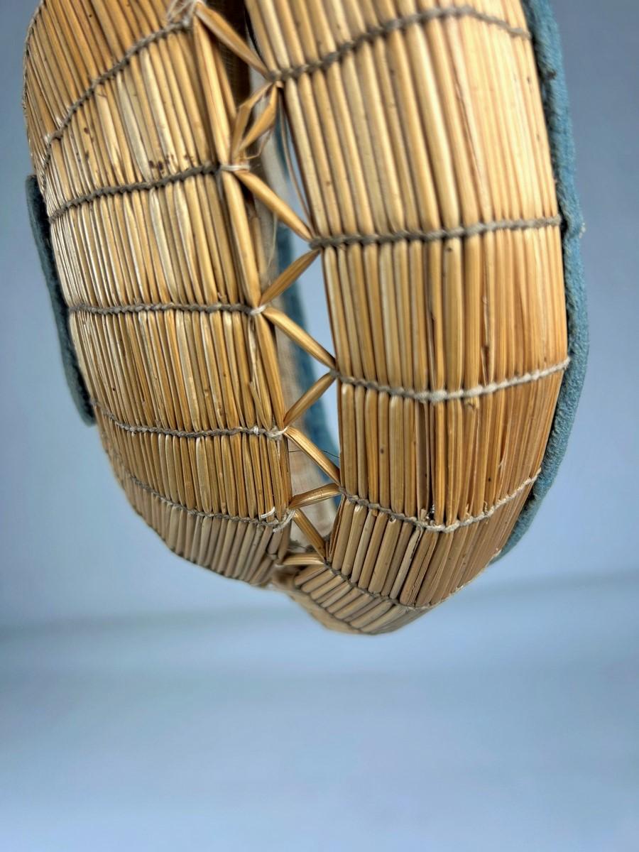 Women's or Men's A Piped Straw Baby's Headband - France Circa 1860 For Sale