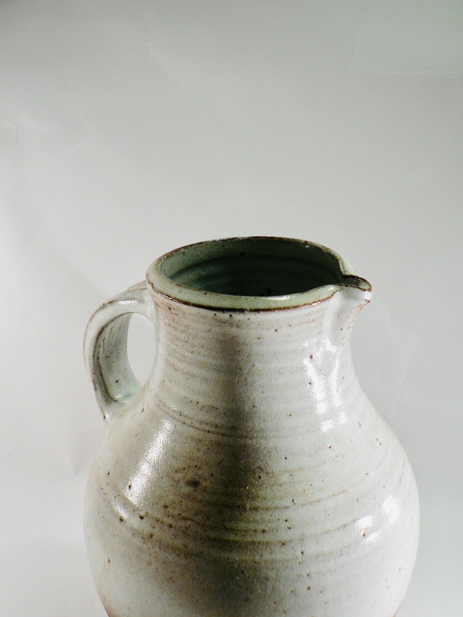 French A pitcher in glazed ceramic - Jeanne and Norbert Pierlot - France - 1960s. For Sale