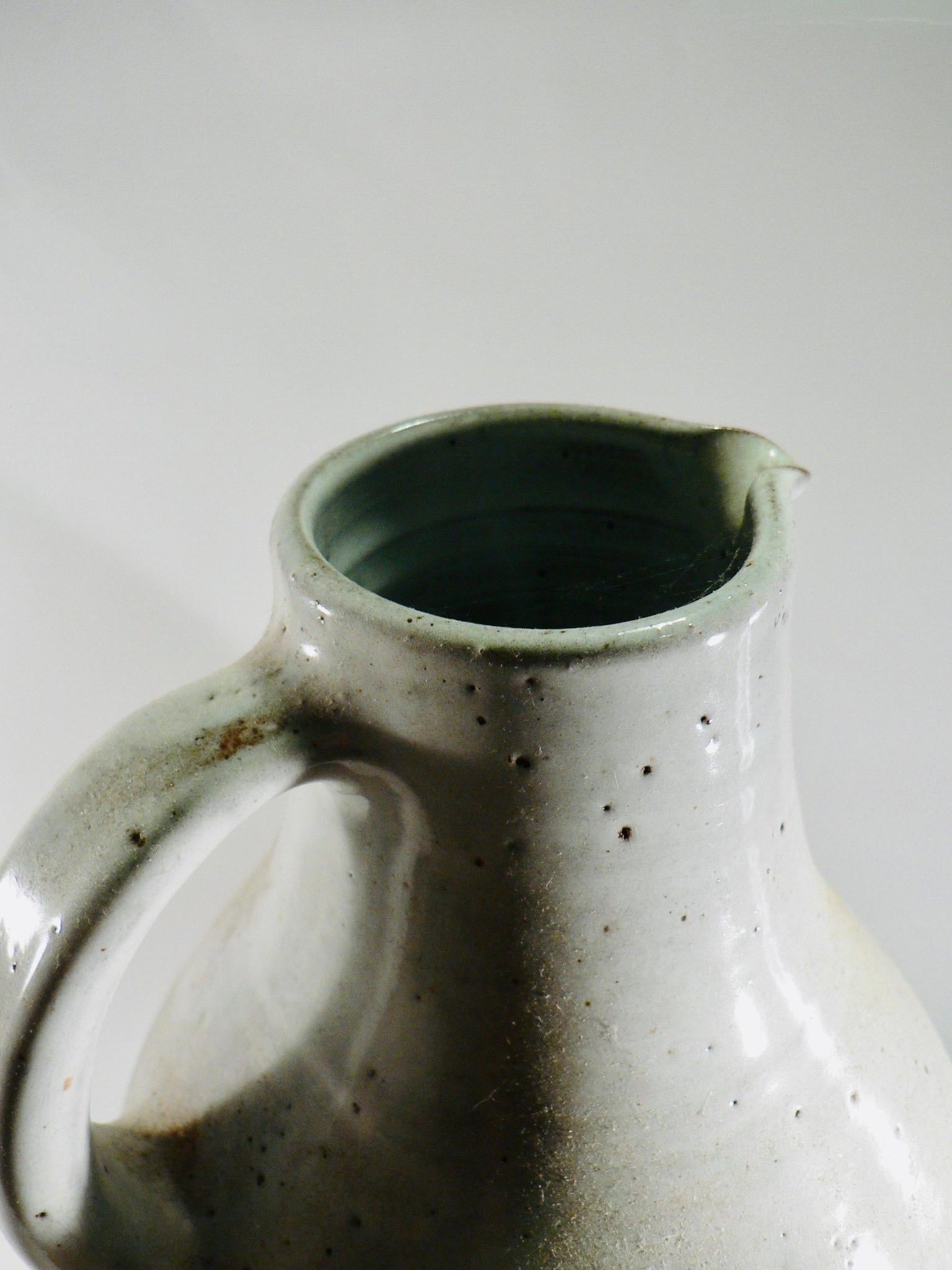 European A pitcher in glazed ceramic - Jeanne and Norbert Pierlot - France - 1960s. For Sale