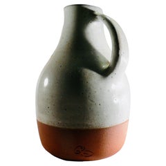 Vintage A pitcher in glazed ceramic - Jeanne and Norbert Pierlot - France - 1960s.