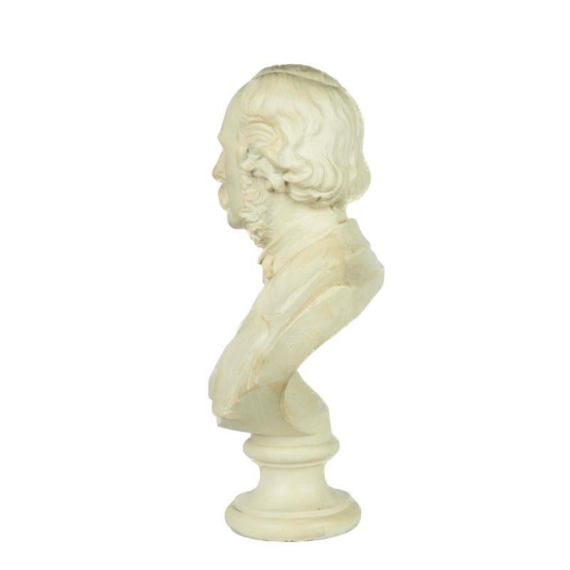 English A plaster bust of a Victorian gentleman by Boehm For Sale