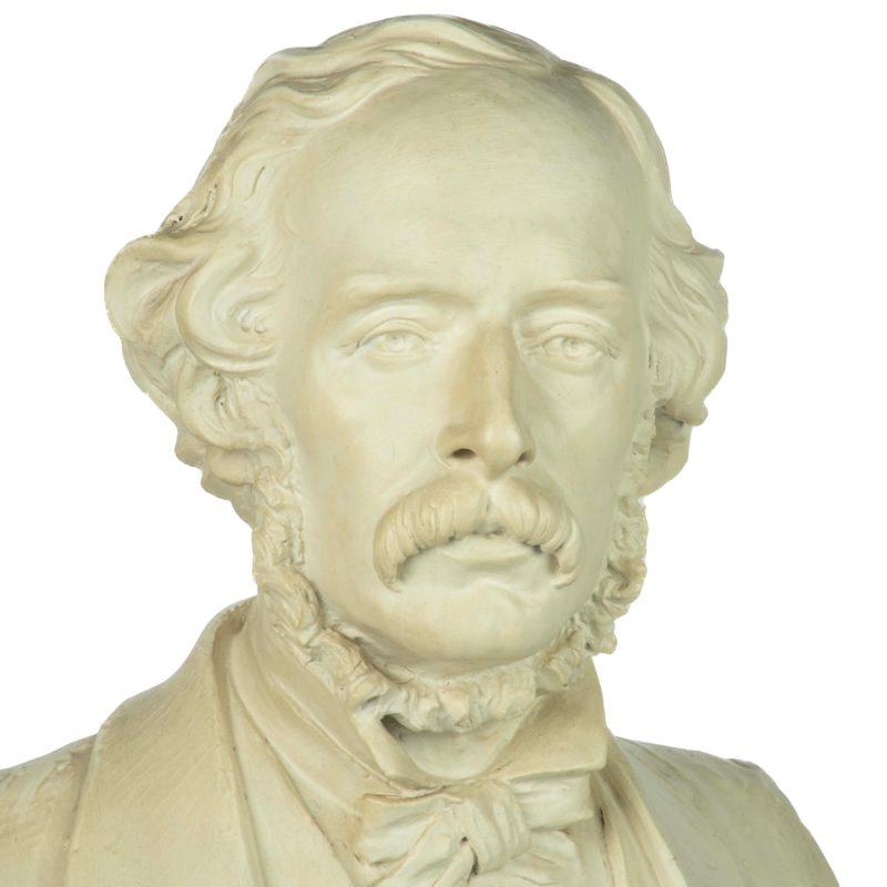 A plaster bust of a Victorian gentleman by Boehm For Sale 1