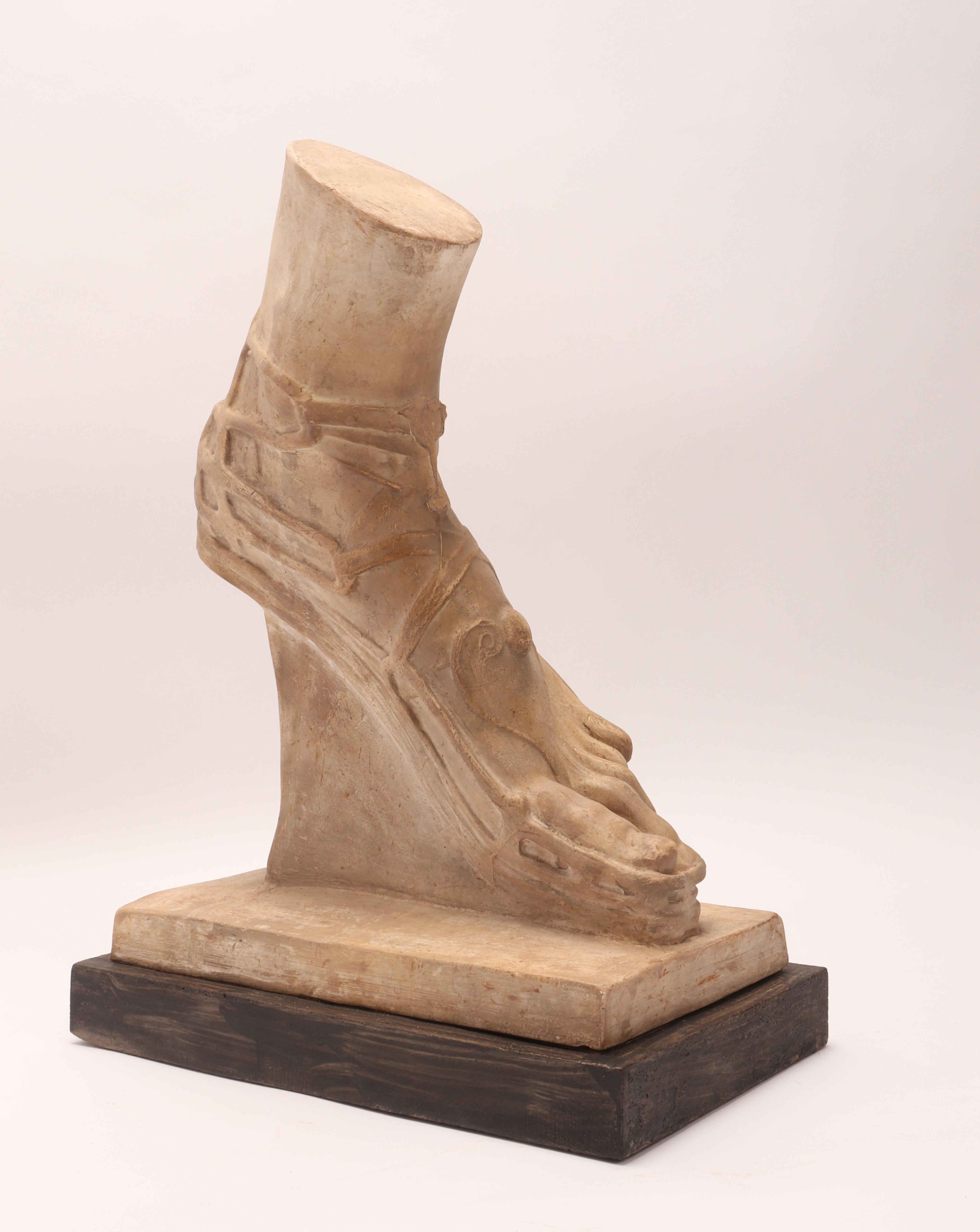 Italian Plaster Cast a Roman Foot, Italy 1890