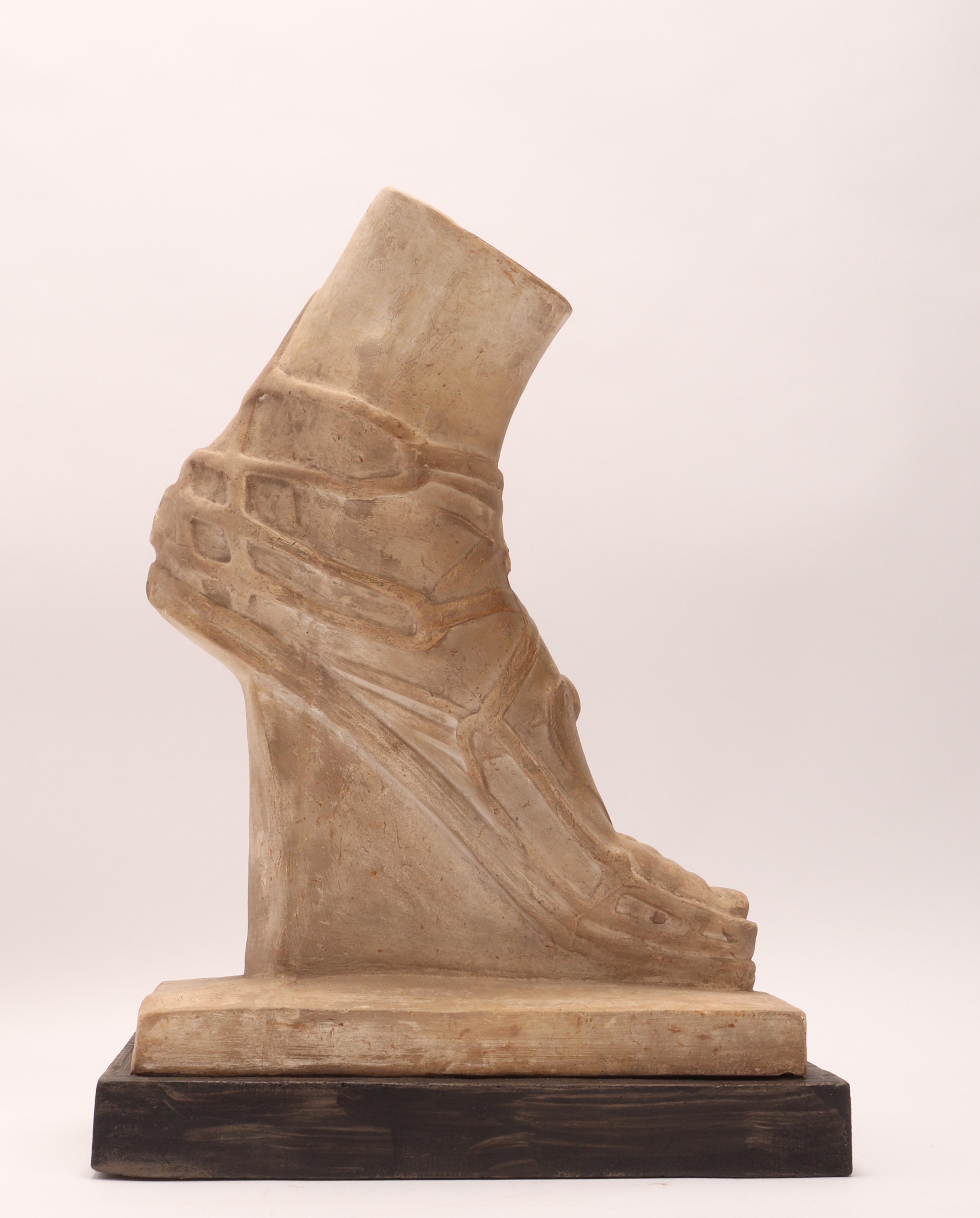 Plaster Cast a Roman Foot, Italy 1890 In Excellent Condition In Milan, IT