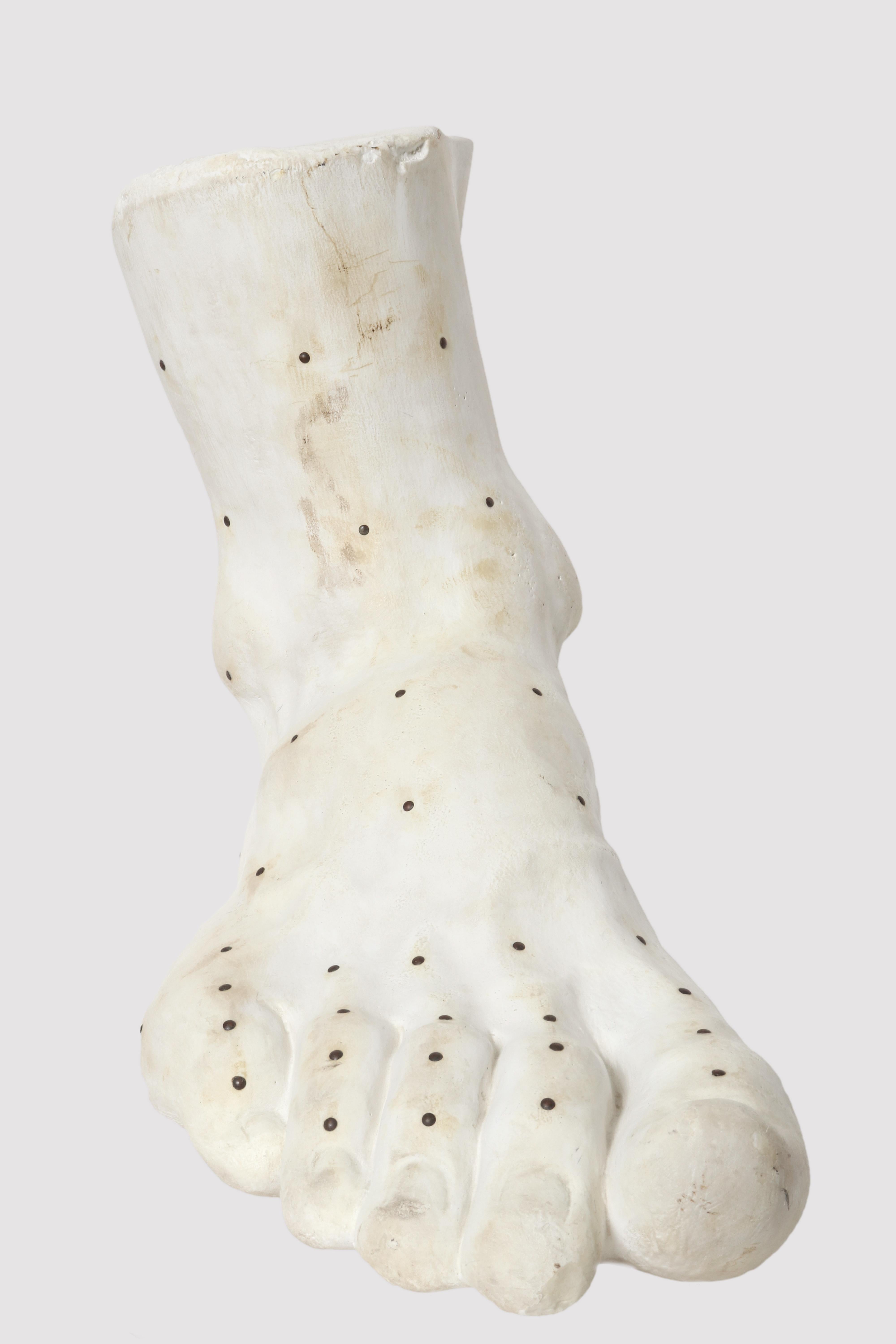 Plaster Cast: a Roman Foot, Italy 1890 In Good Condition In Milan, IT