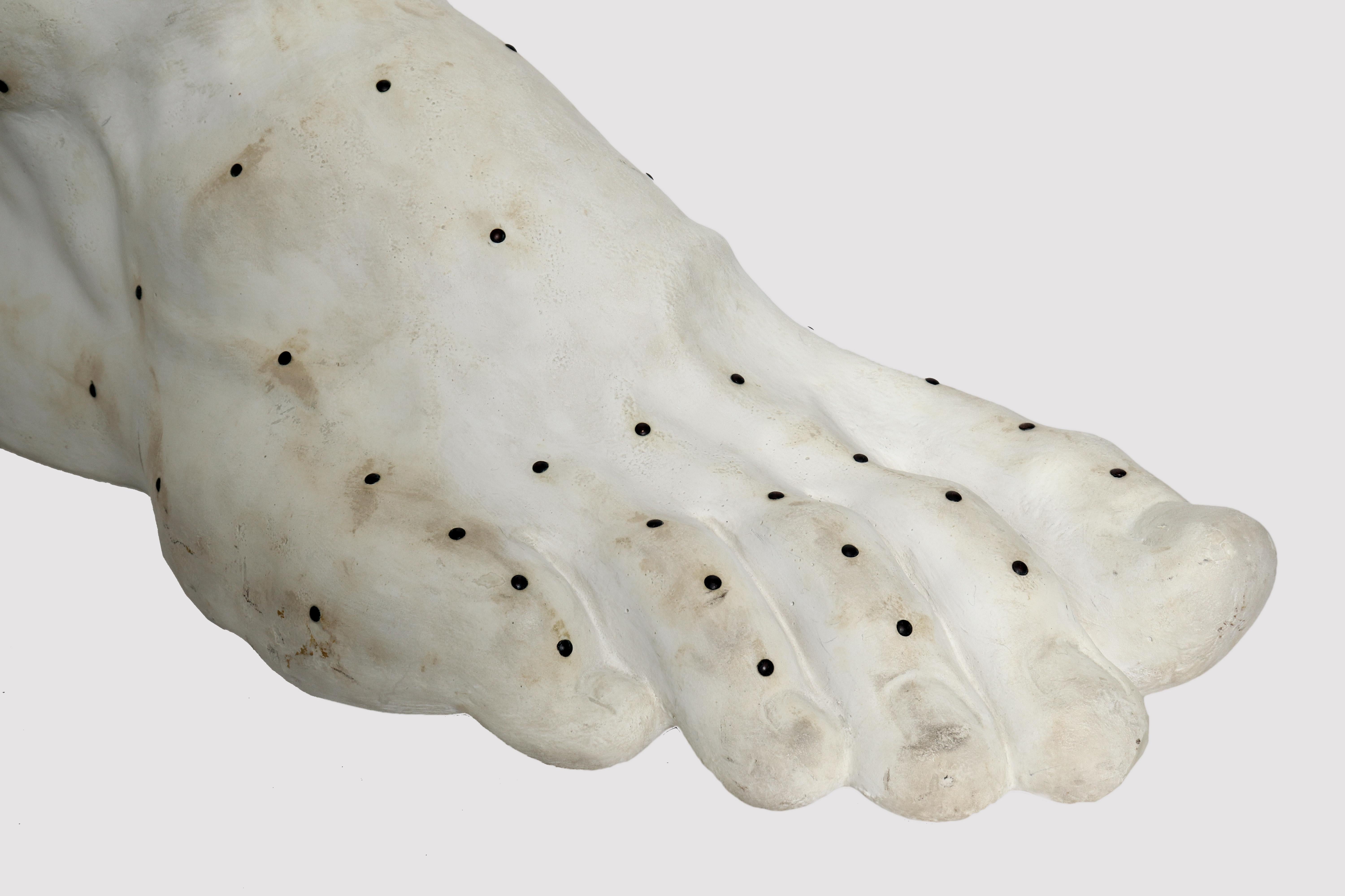 19th Century Plaster Cast: a Roman Foot, Italy 1890