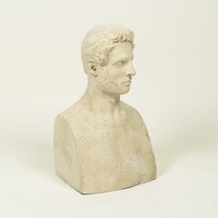 A Plaster Cast French Bust of a Gentleman