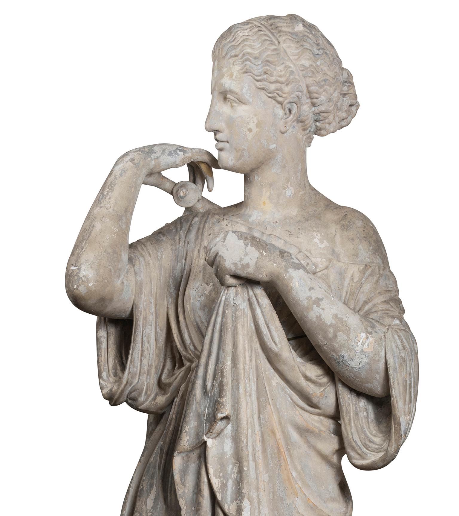 English Plaster Cast of the Diana De Gabies, Early 19th Century For Sale