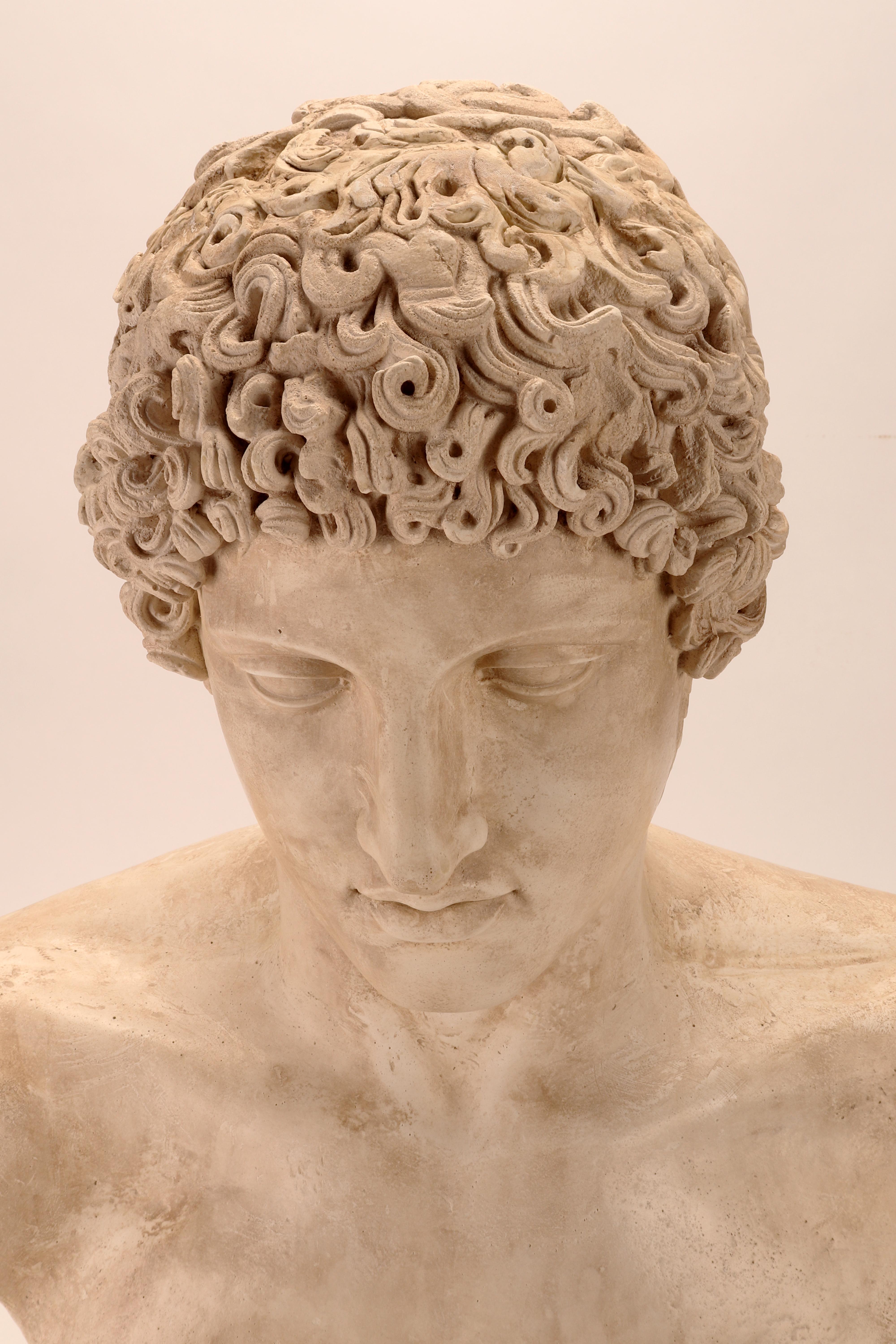 A plaster cast: the bust of Hermes, Italy 1890.  5