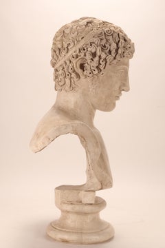 A plaster cast: the bust of Hermes, Italy 1890.