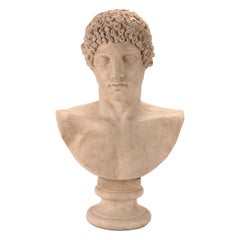 A plaster cast: the bust of Hermes, Italy 1890.