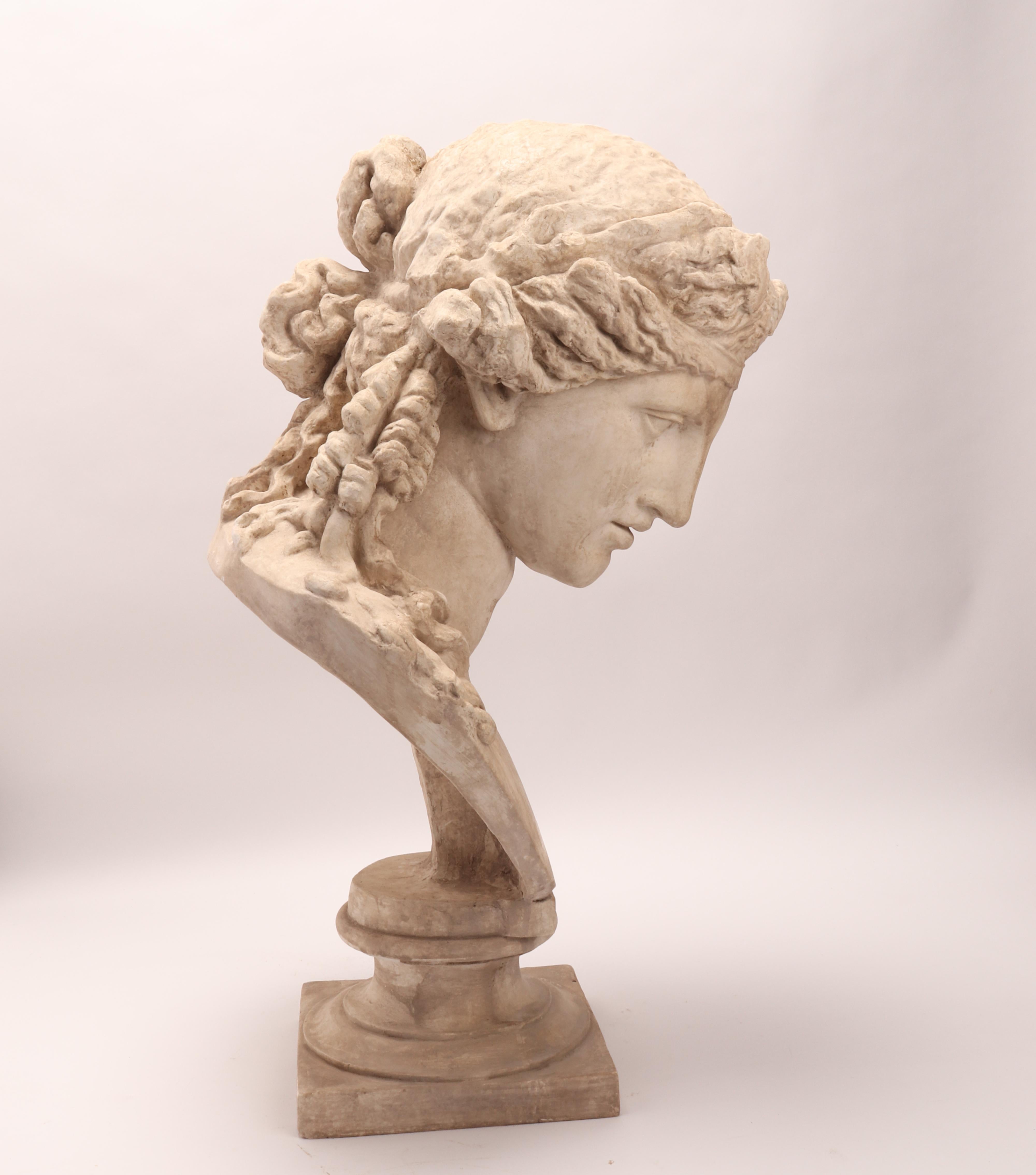 A Plaster Cast the Head of Arianna, Italy 1890 In Excellent Condition In Milan, IT