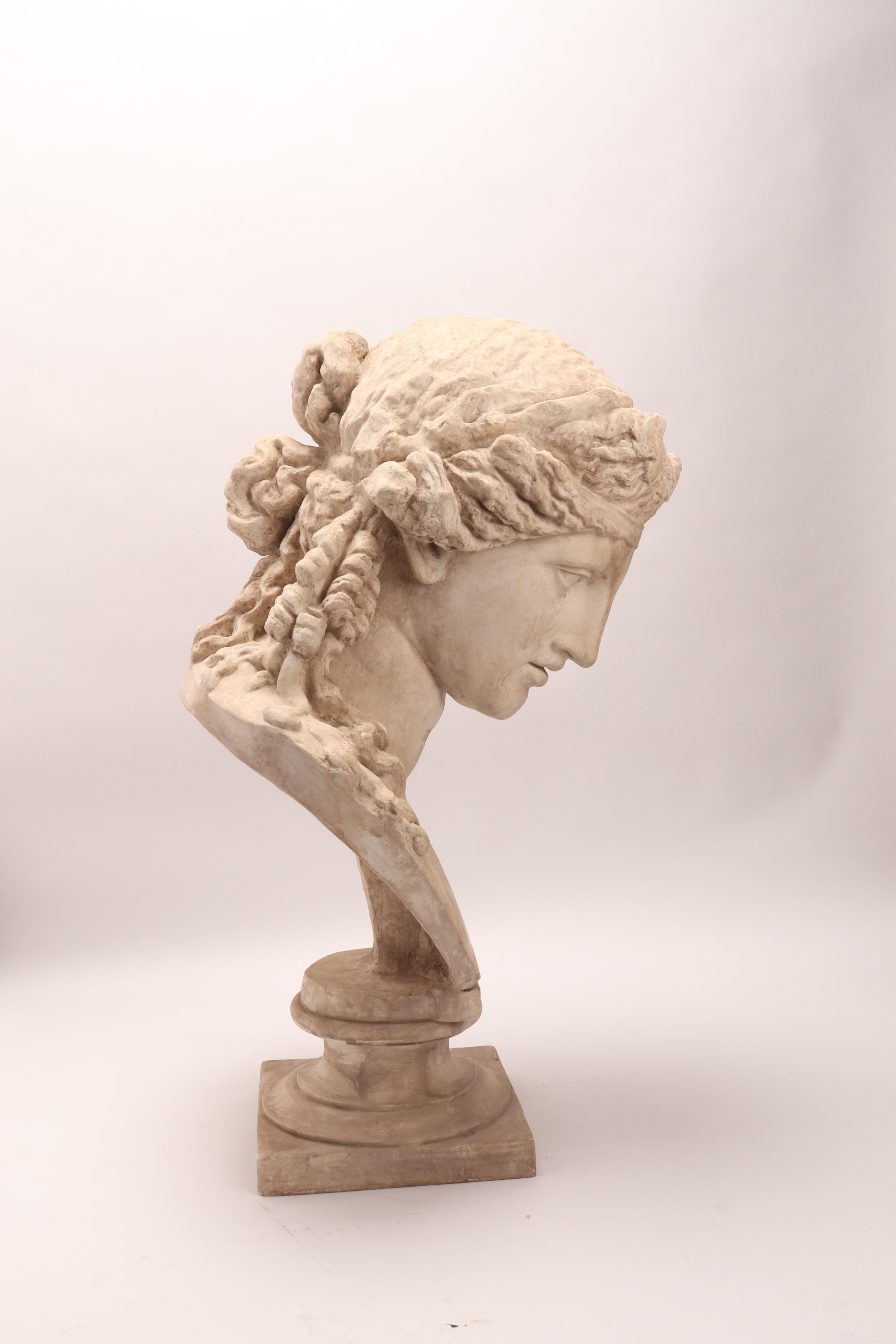 Late 19th Century Plaster Cast the Head of Arianna, Italy, 1890
