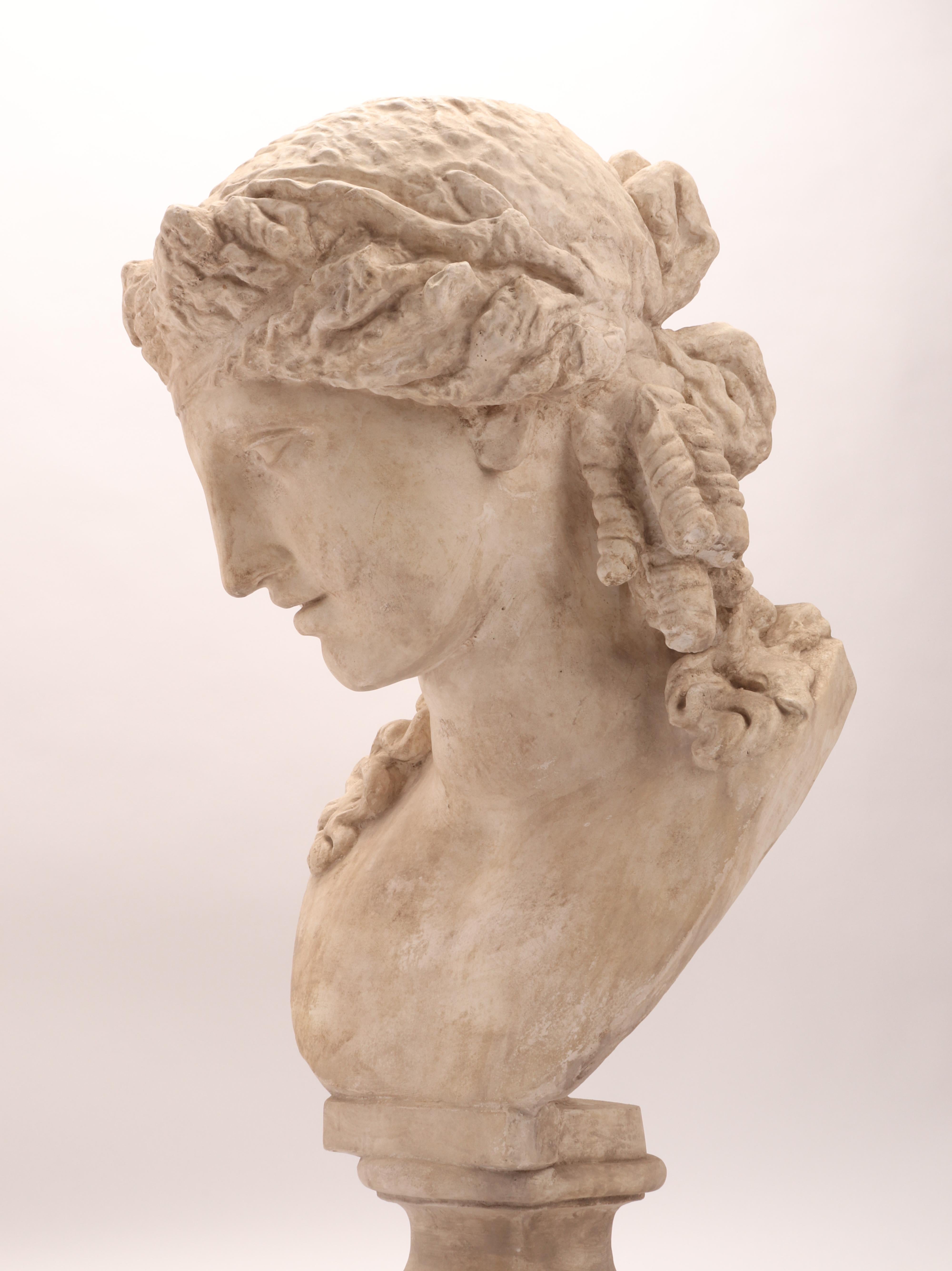 A Plaster Cast the Head of Arianna, Italy 1890 2