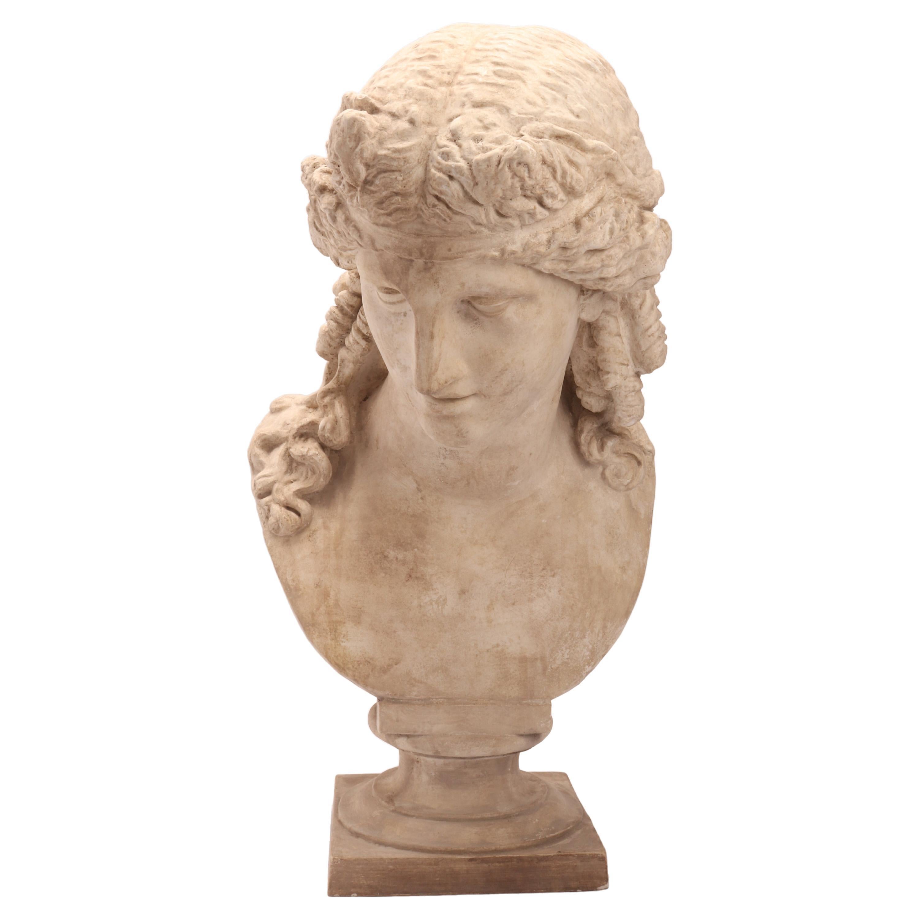A Plaster Cast the Head of Arianna, Italy 1890
