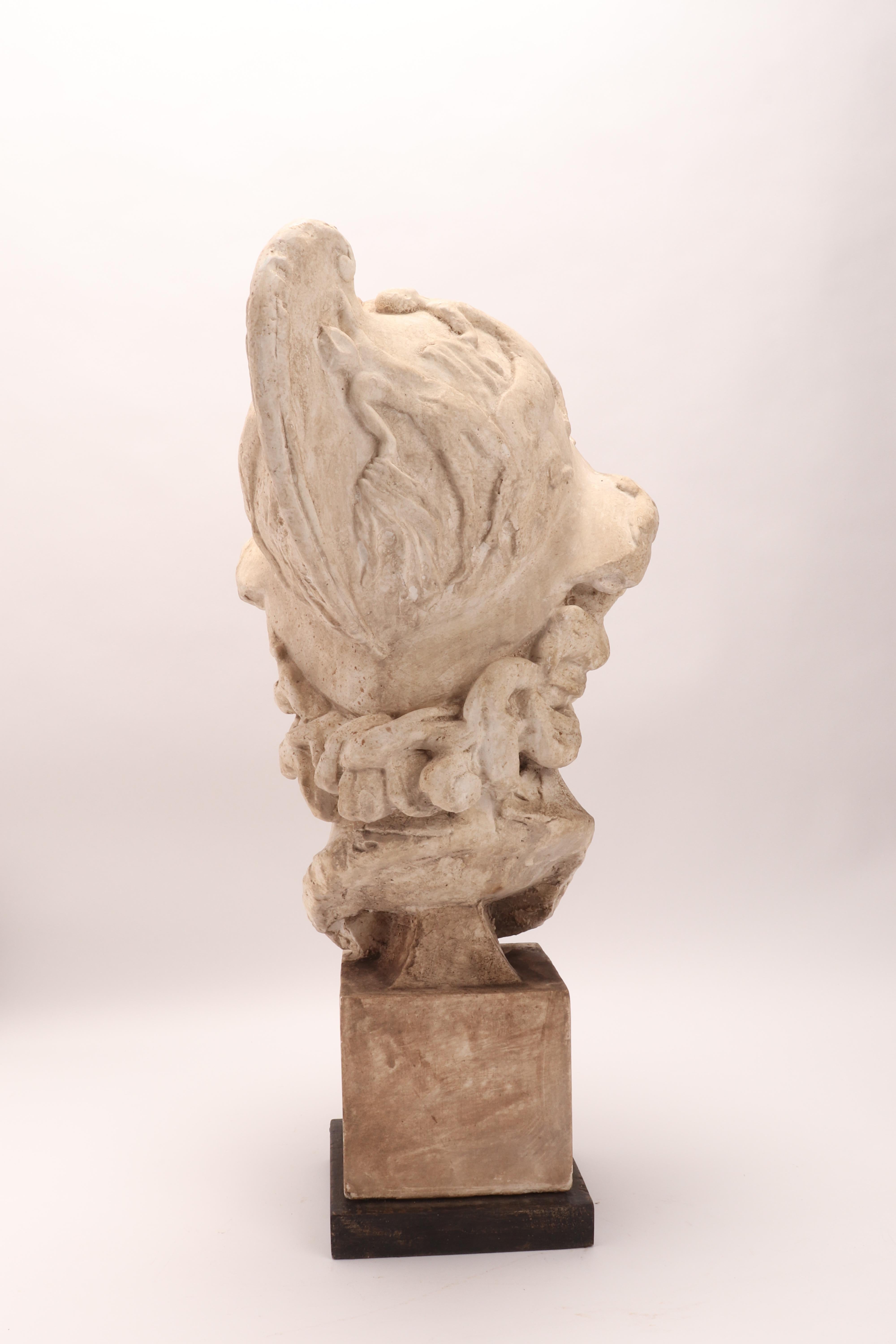 Plaster Cast: the Head of Menelao, Italy, 1890 2