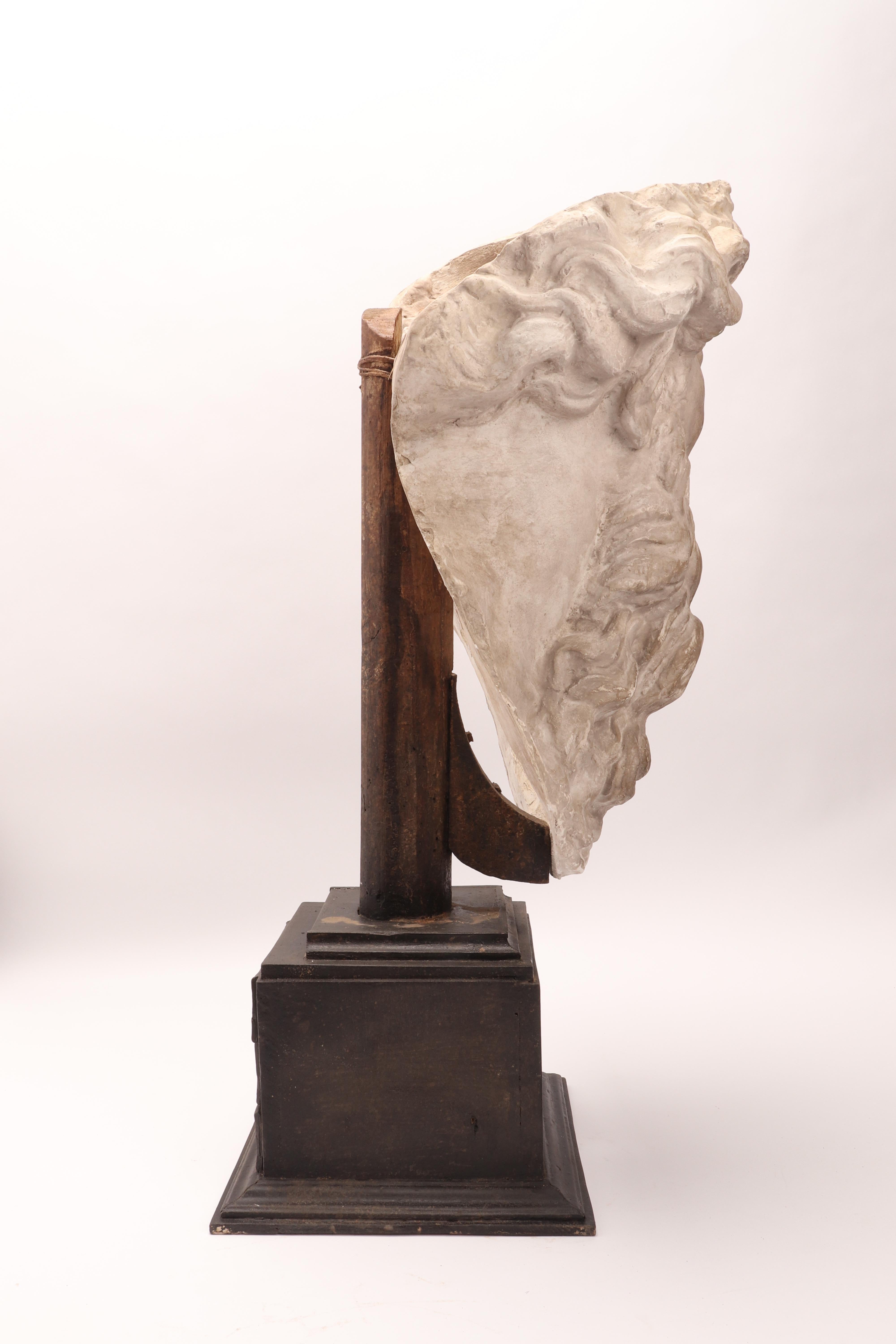 Plaster Cast the Head of Neptune, Italy, 1890 5