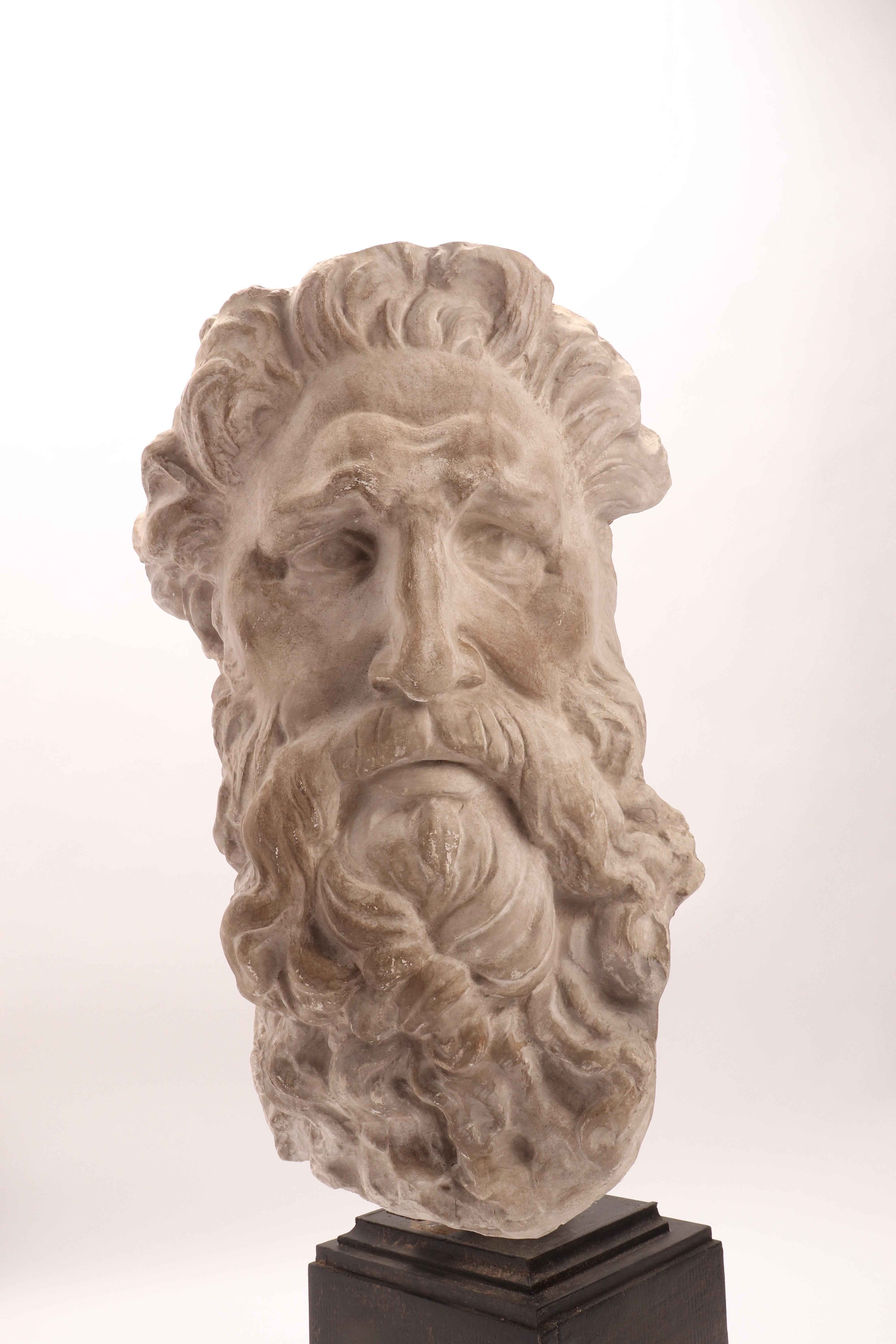 Plaster Cast the Head of Neptune, Italy, 1890 3