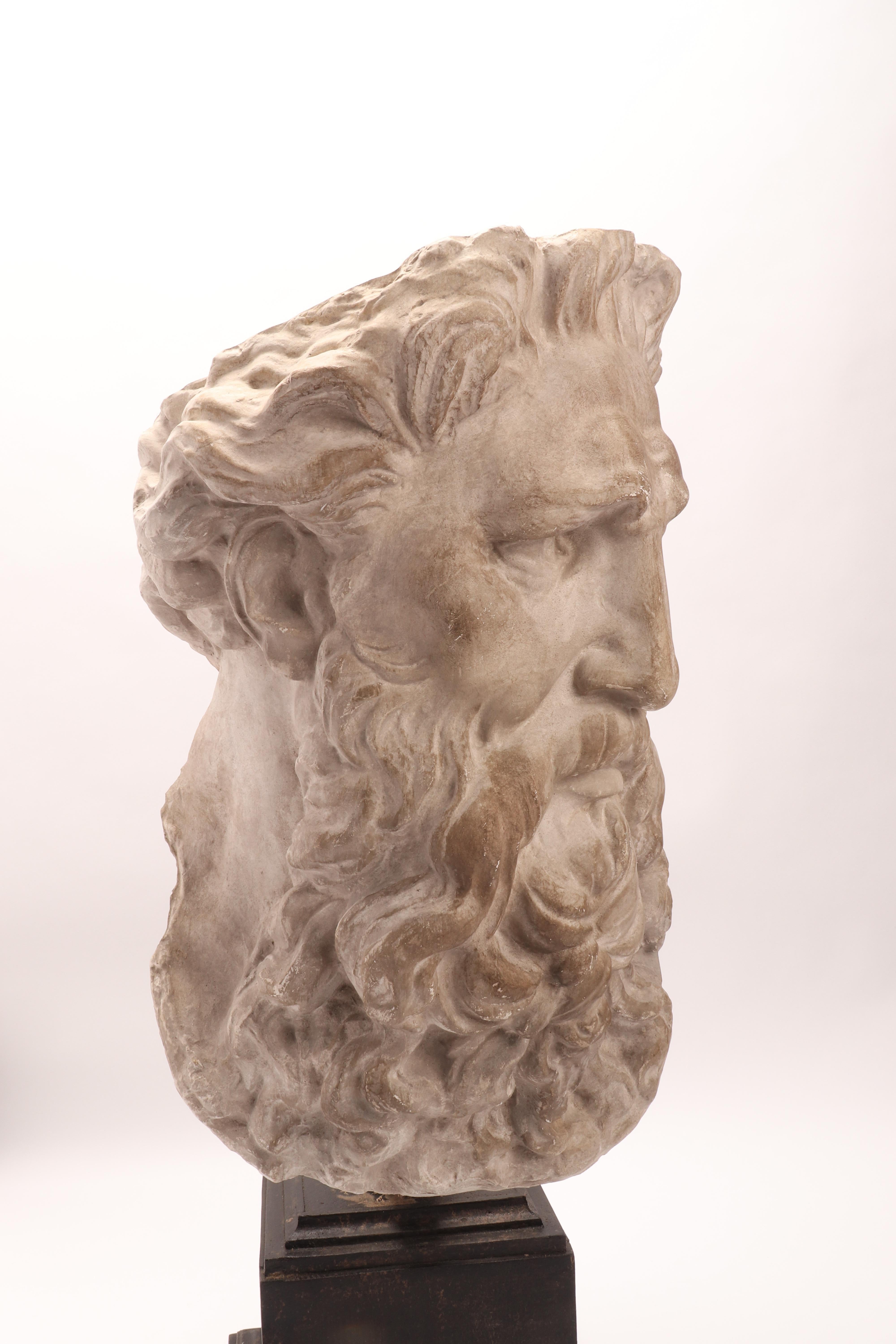 Plaster Cast the Head of Neptune, Italy, 1890 4