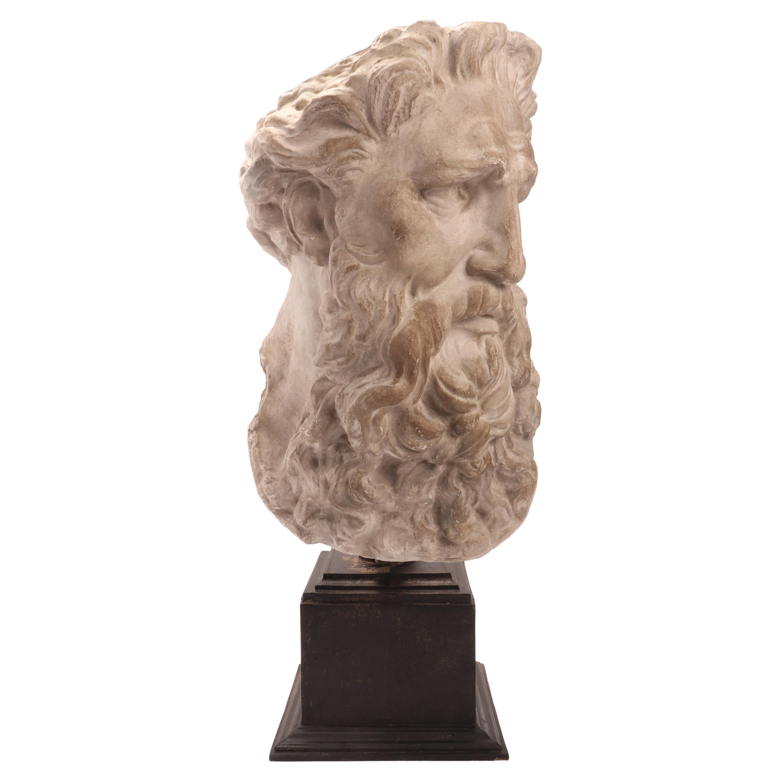 Plaster Cast, the Head of Neptune, Italy 1890