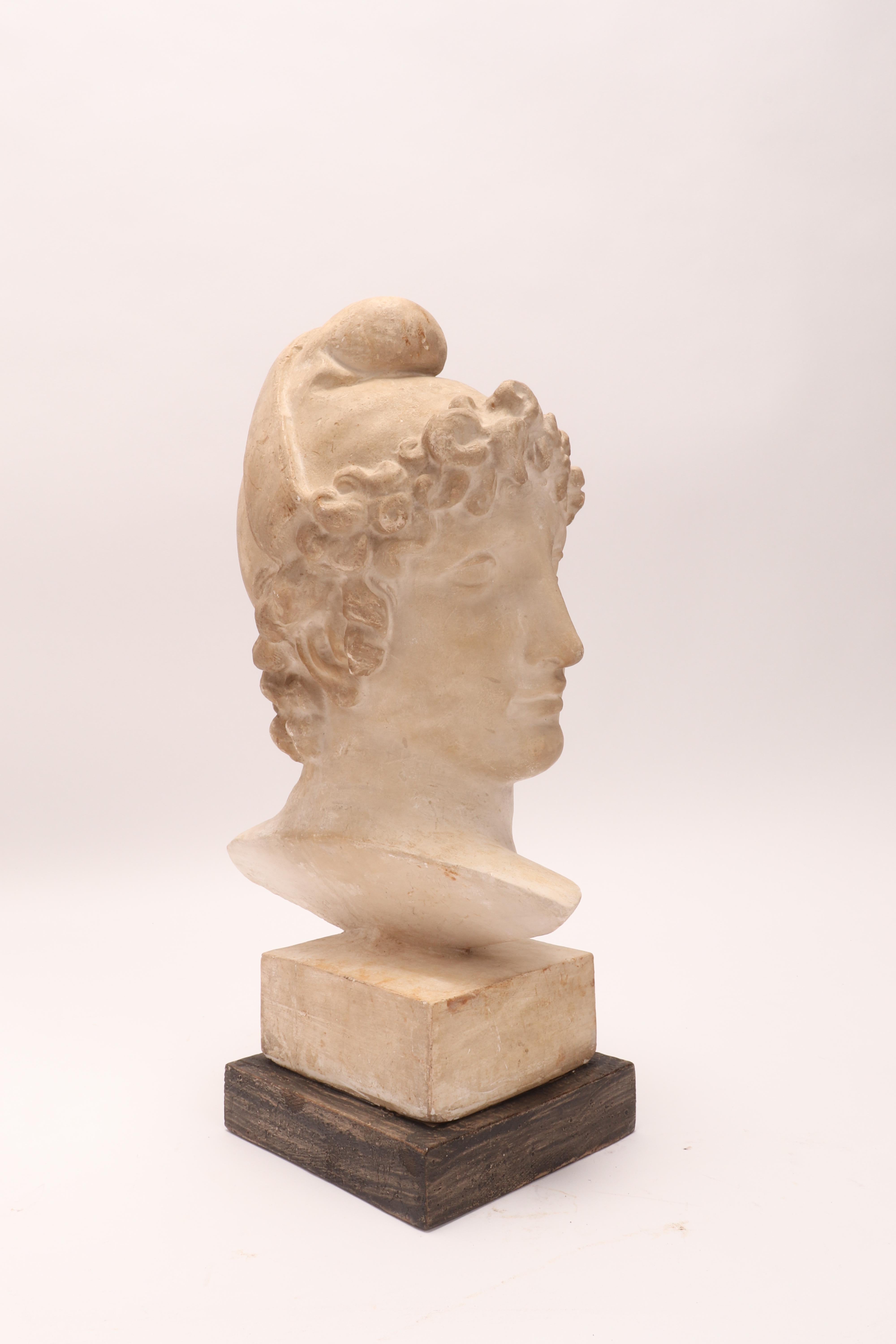 Plaster Cast: the Head of Paride, Italy, 1890 In Excellent Condition In Milan, IT