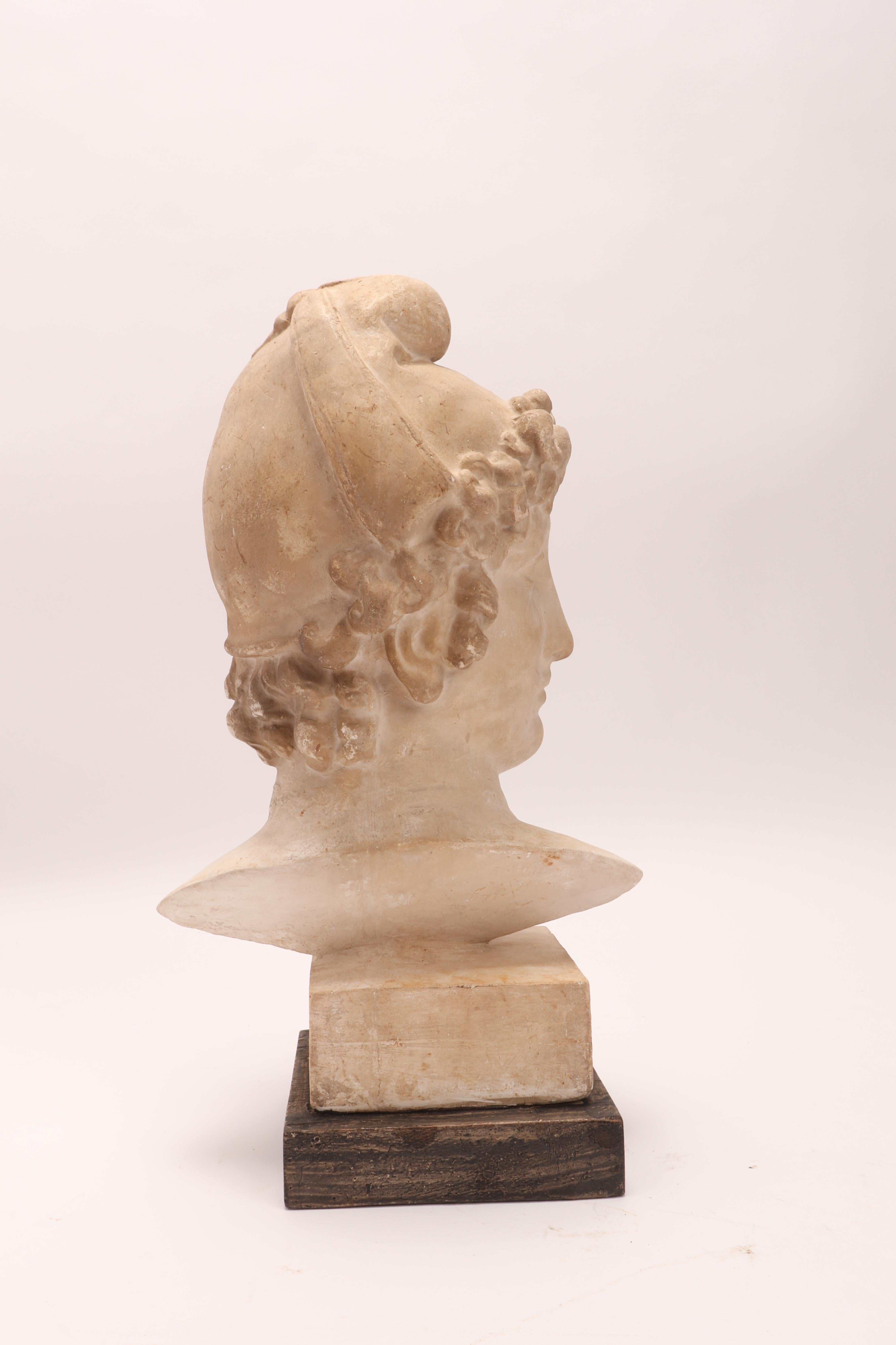 Late 19th Century Plaster Cast: the Head of Paride, Italy, 1890