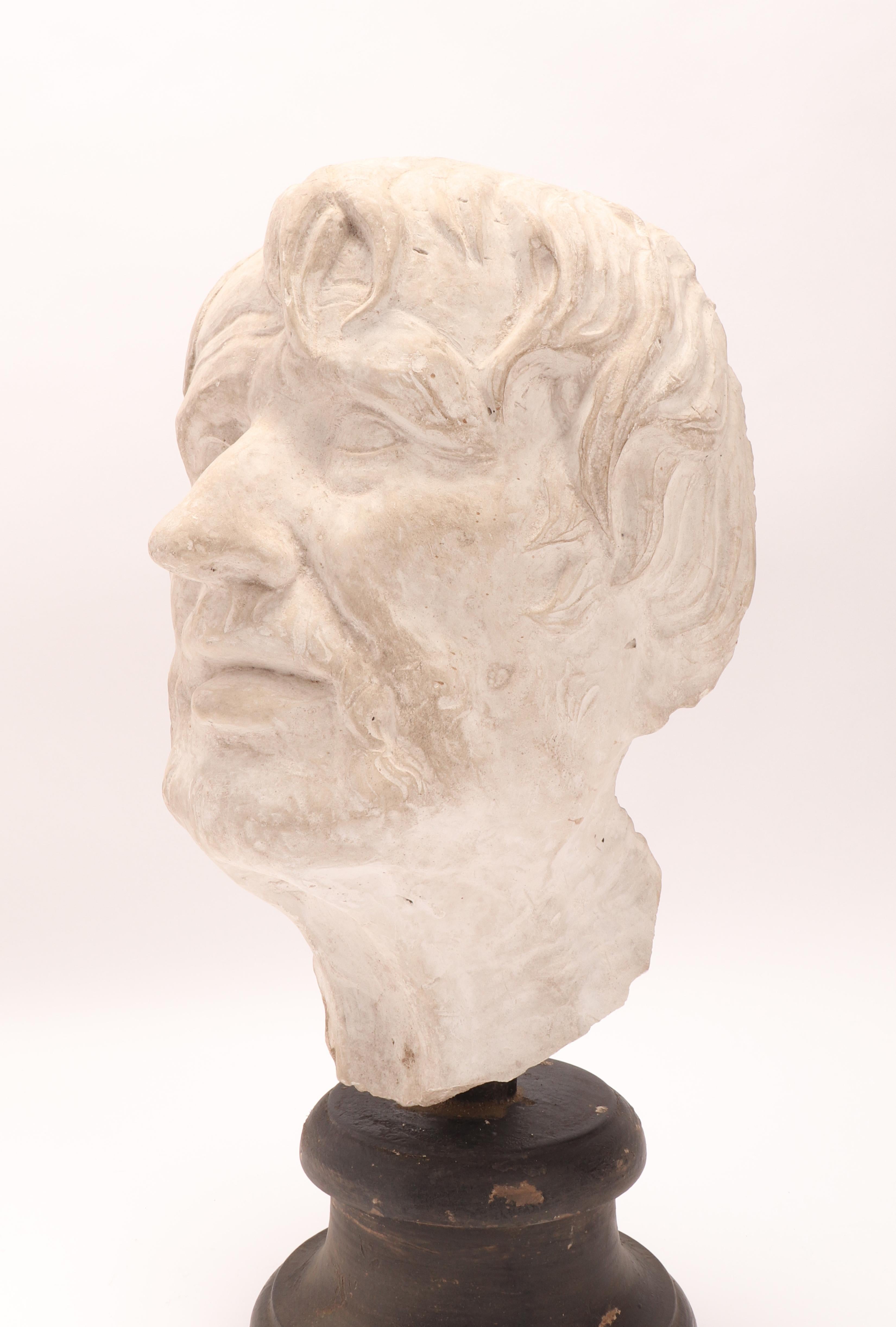 Plaster Cast the Head of Seneca, Italy, 1890 1