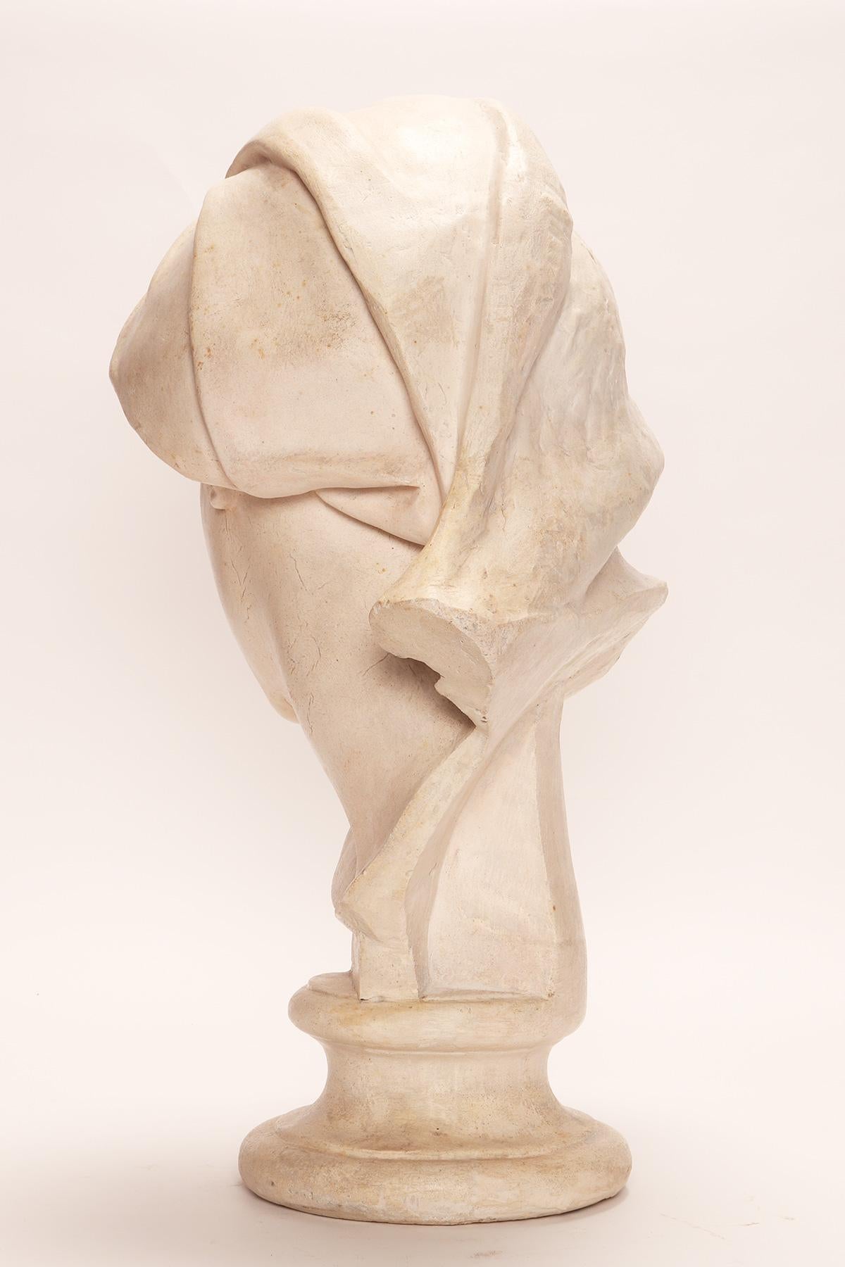 Un calco in gesso: la testa dell'Aleegoria dell'Aurora, Italia 1890. In condizioni buone in vendita a Milan, IT