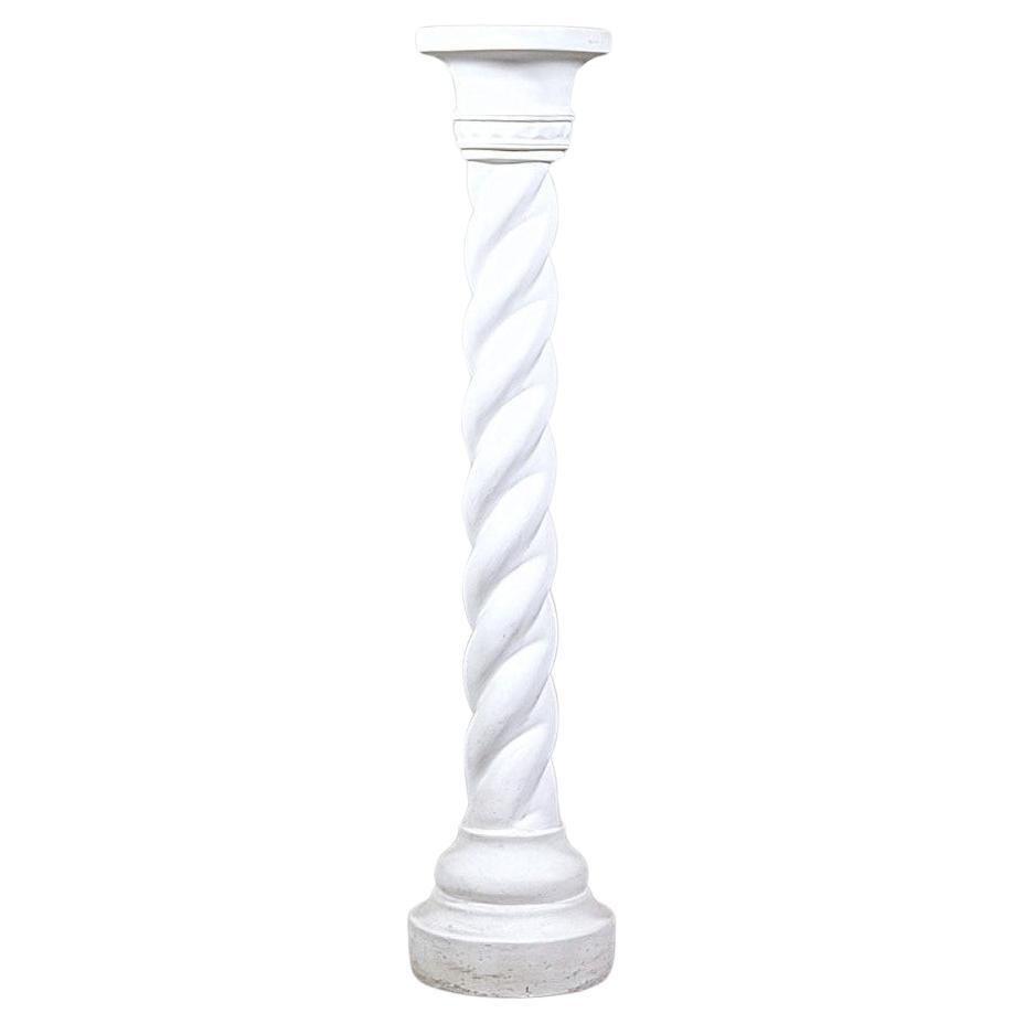 A Plaster Pedestal Column Workshop Work France 1930's For Sale