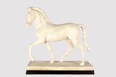 A plaster depicting a full-length horse for a monument. Italy circa 1870